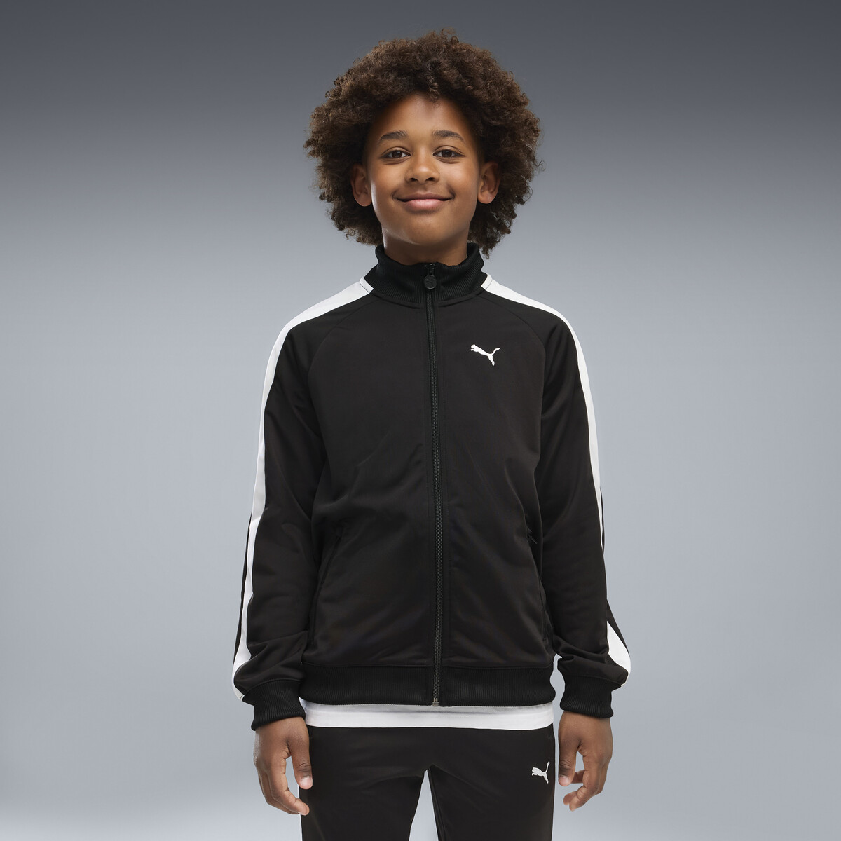T7 ALWAYS ON Track Jacket Youth in Black by PUMA, 13-14Y
