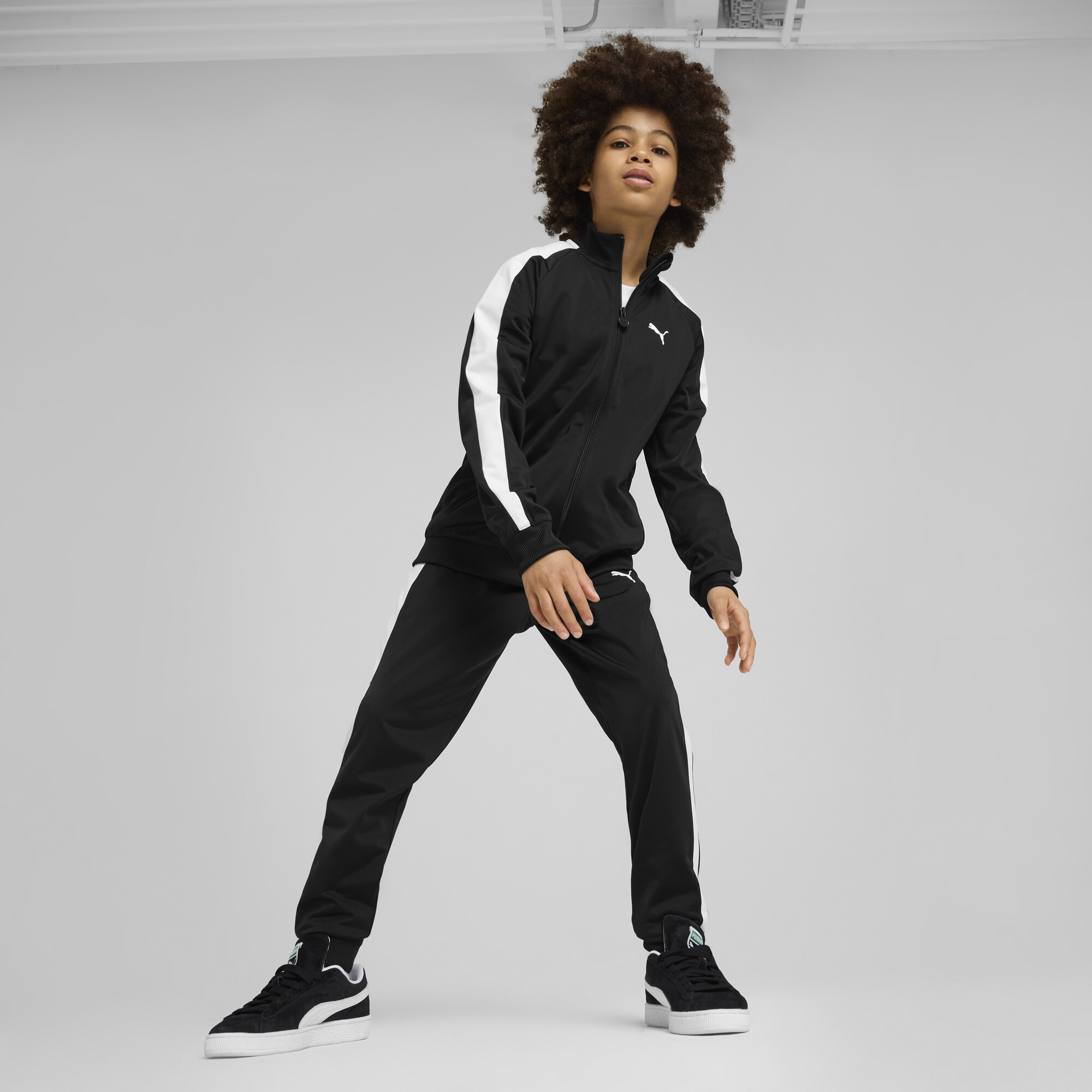 PUMA T7 ALWAYS ON trainingsjack voor Heren, Zwart, Maat 13-14Y thumbnail 4