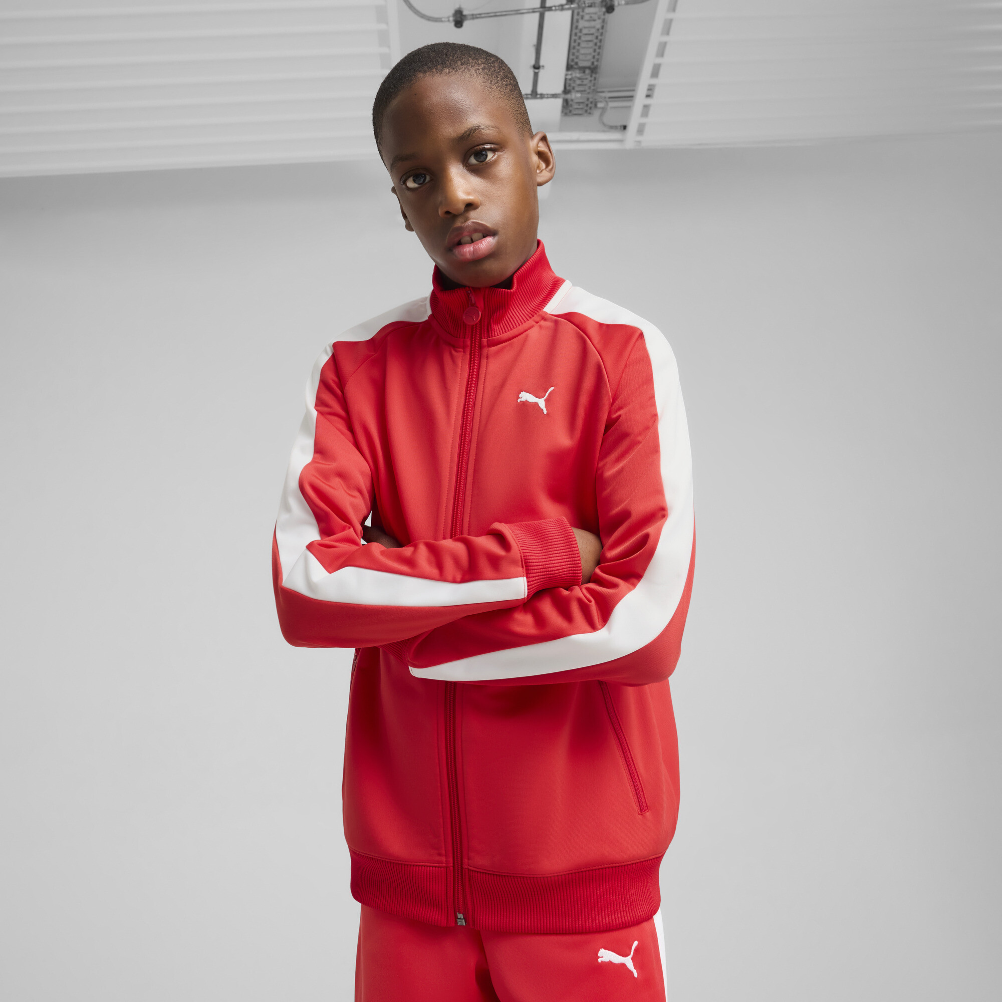 Puma T7 ALWAYS ON Trainingsjacke Teenager Für Herren Für Damen Für Kinder | Mit Plain | Red | Größe: 13-14Y