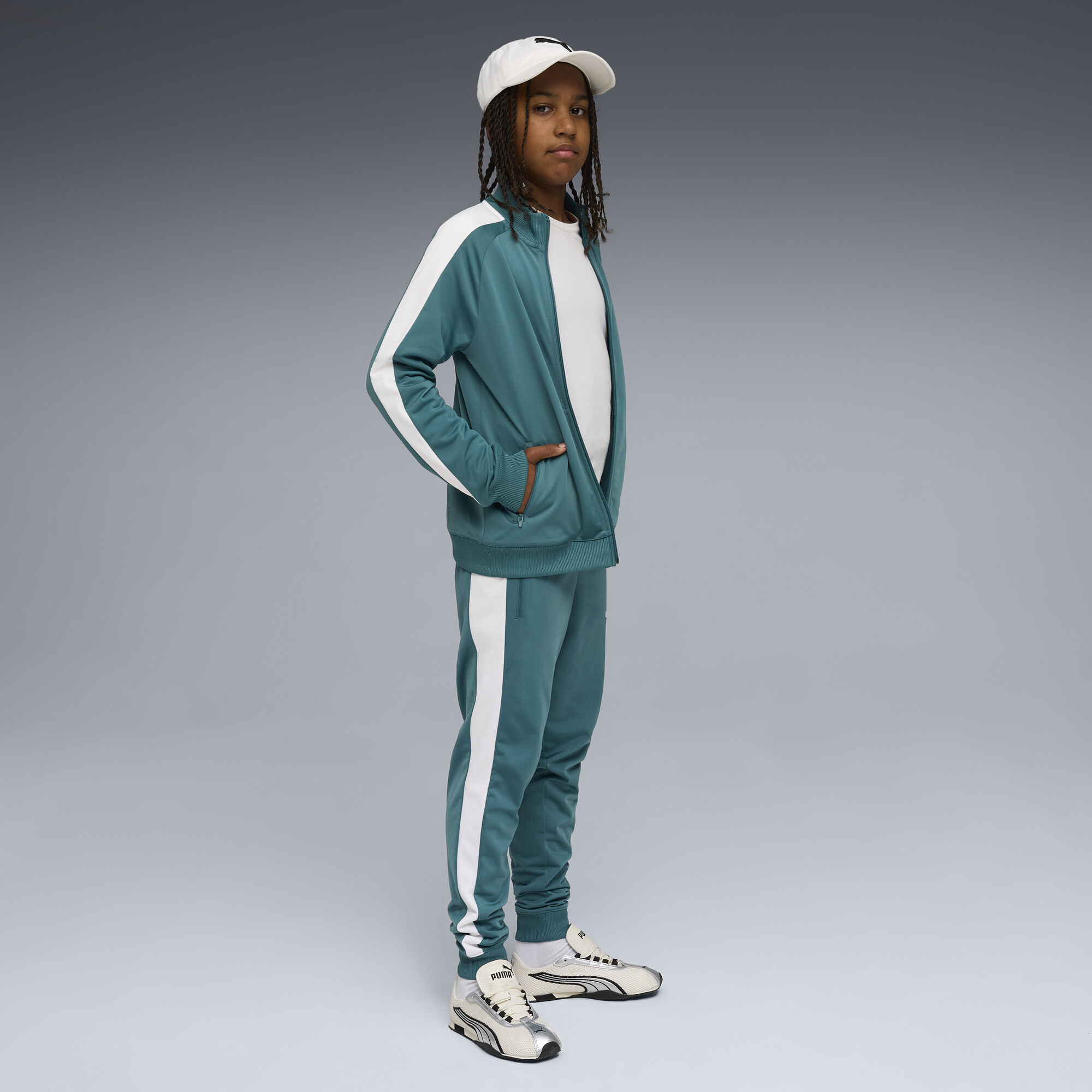 PUMA T7 ALWAYS ON trainingsjack voor Heren, Maat 9-10Y thumbnail 4