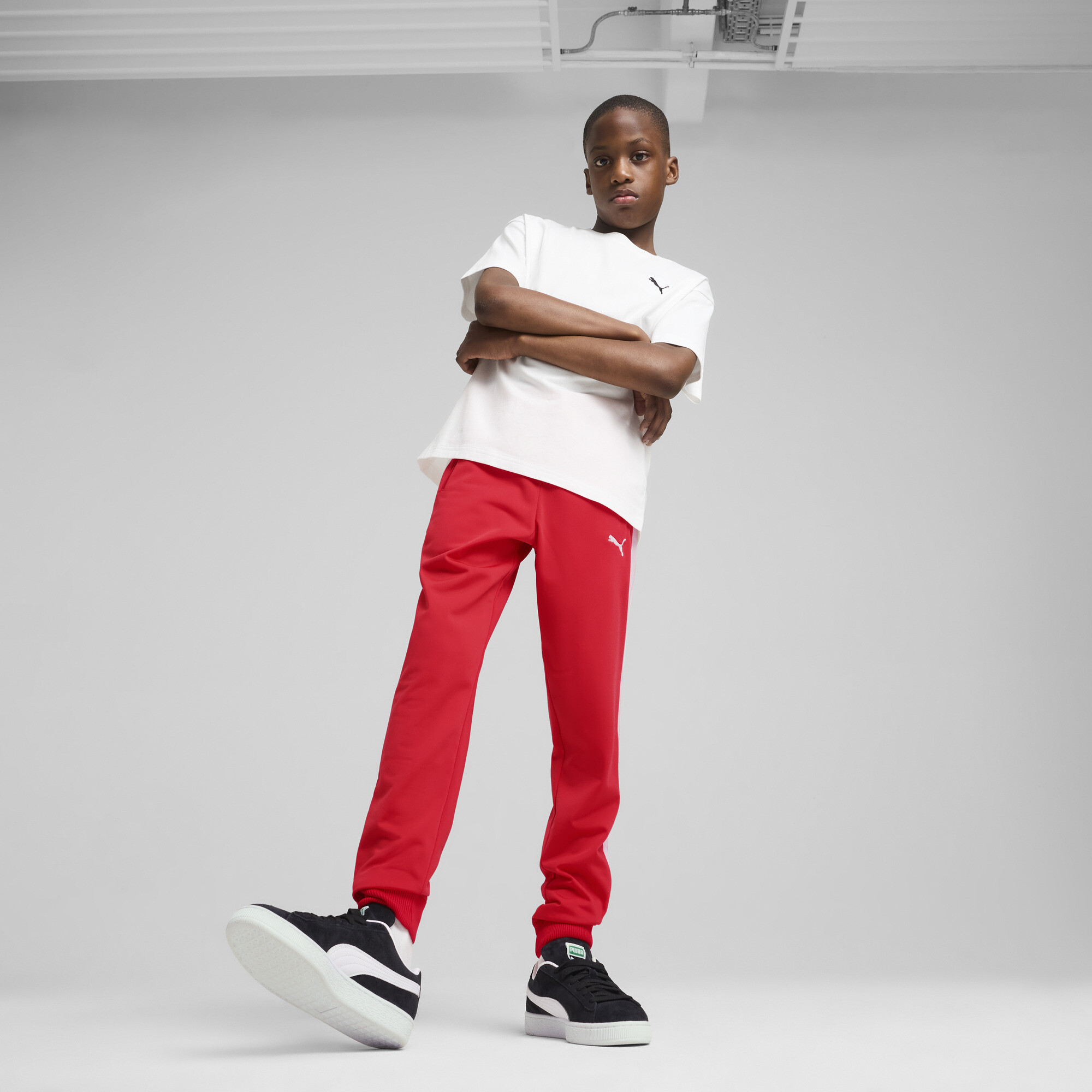 PUMA T7 ALWAYS ON trainingsbroek voor Heren, Rood, Maat 13-14Y thumbnail 4