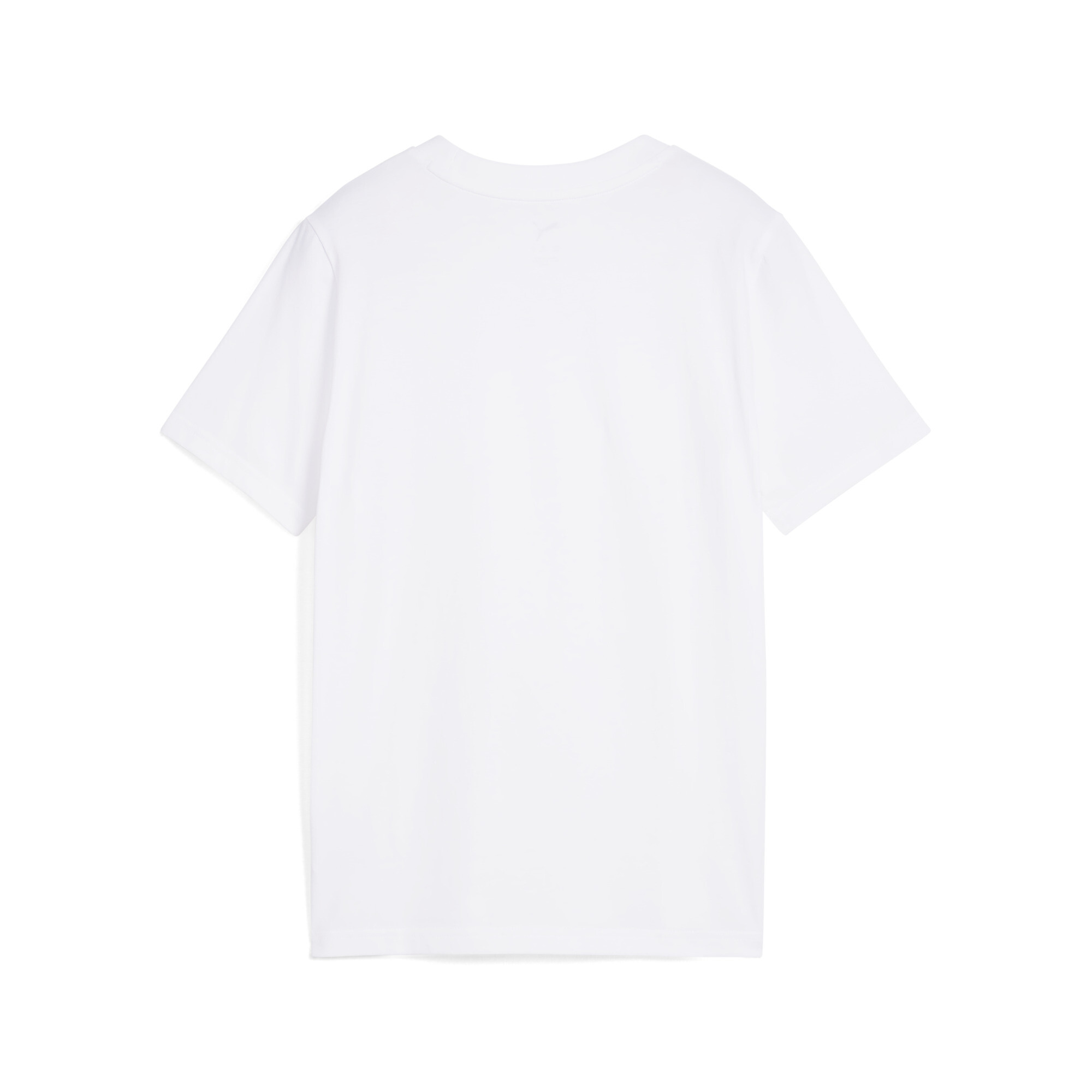 PUMA WARDROBE ESS T-shirt voor Heren, Wit, Maat 13-14Y thumbnail 2