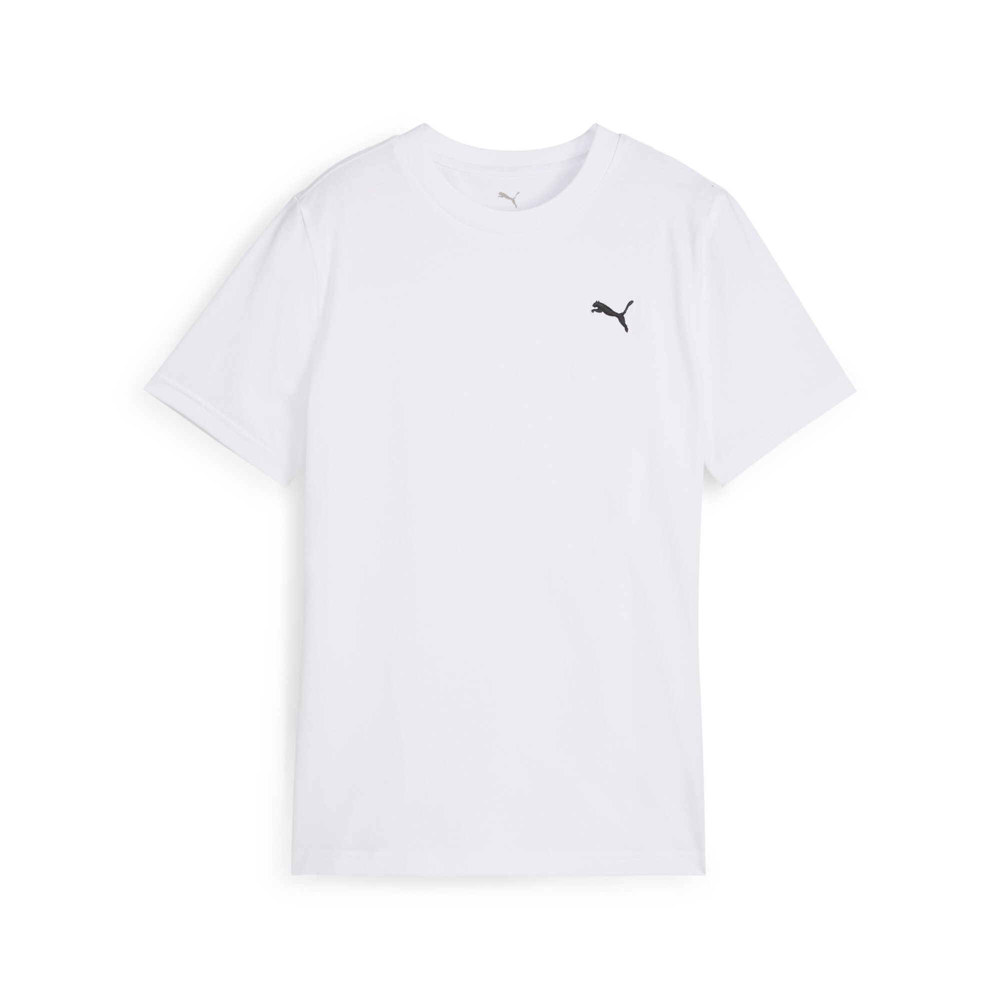 PUMA WARDROBE ESS T-shirt voor Heren, Wit, Maat 13-14Y thumbnail 3