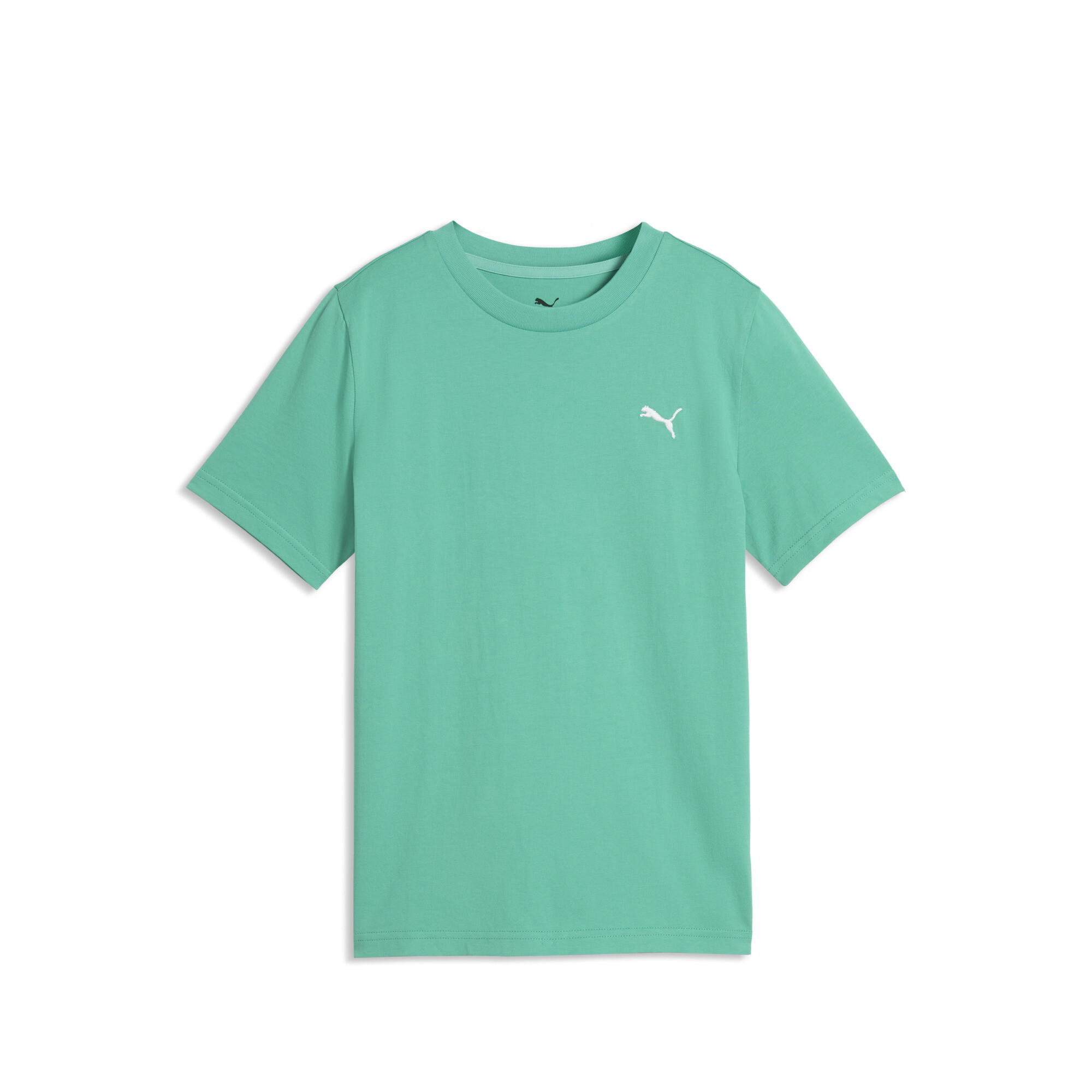 PUMA WARDROBE ESS T-shirt voor Heren, Groen, Maat 7-8Y thumbnail 3