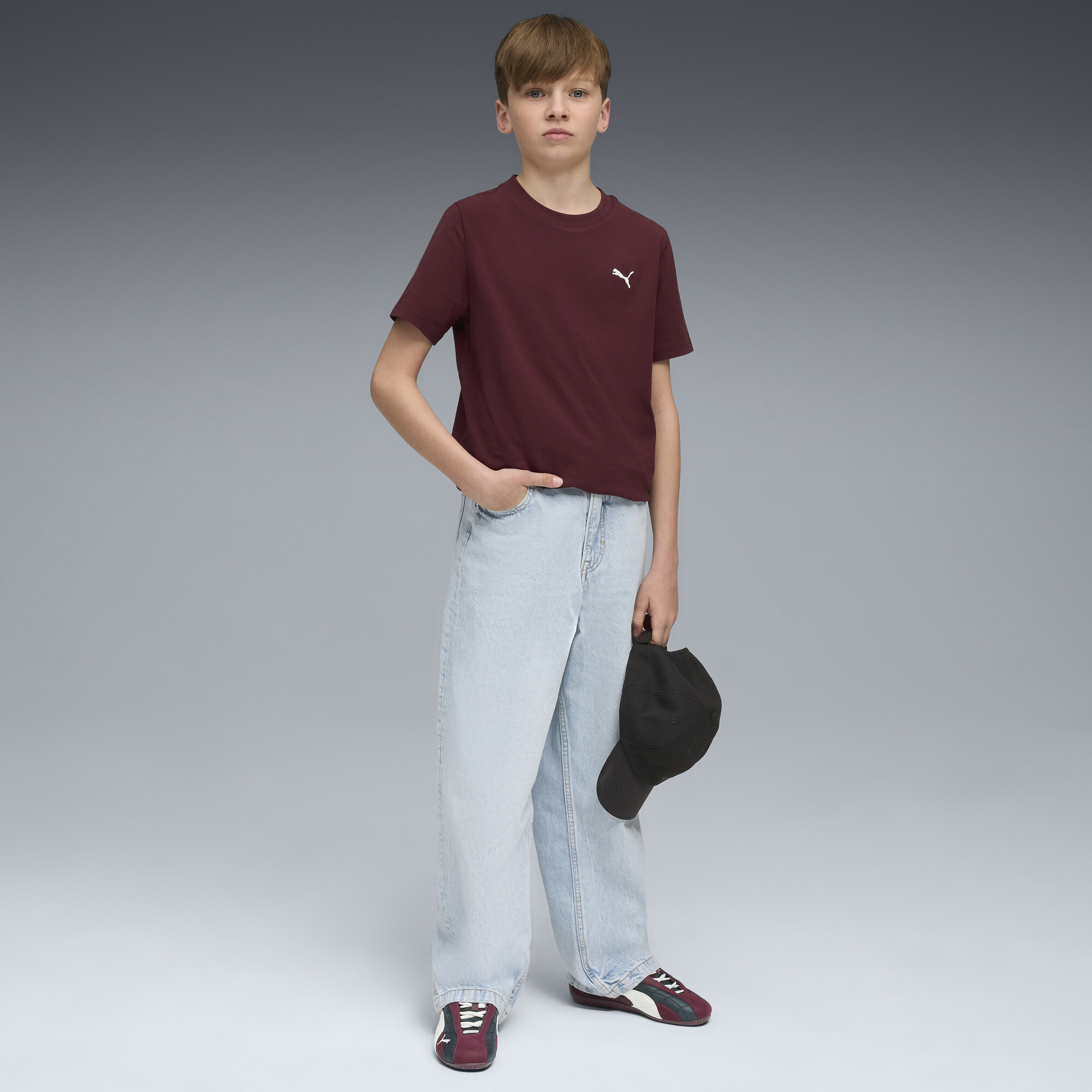 PUMA WARDROBE ESS T-shirt voor Heren, Maat 15-16Y thumbnail 4