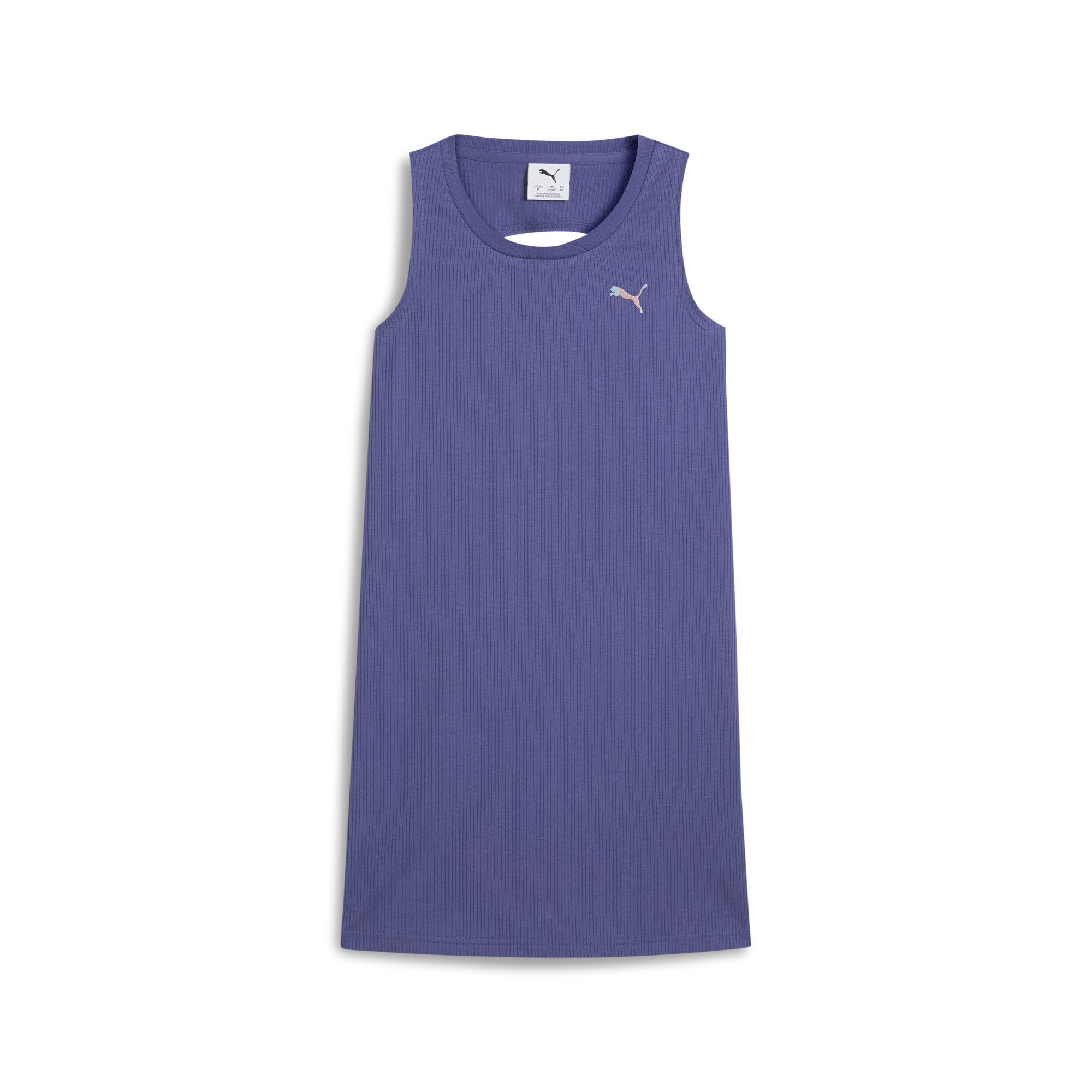 PUMA Butterfly Vibe Big Kids' Ribbed Tank Dress - Picture 6 of 10