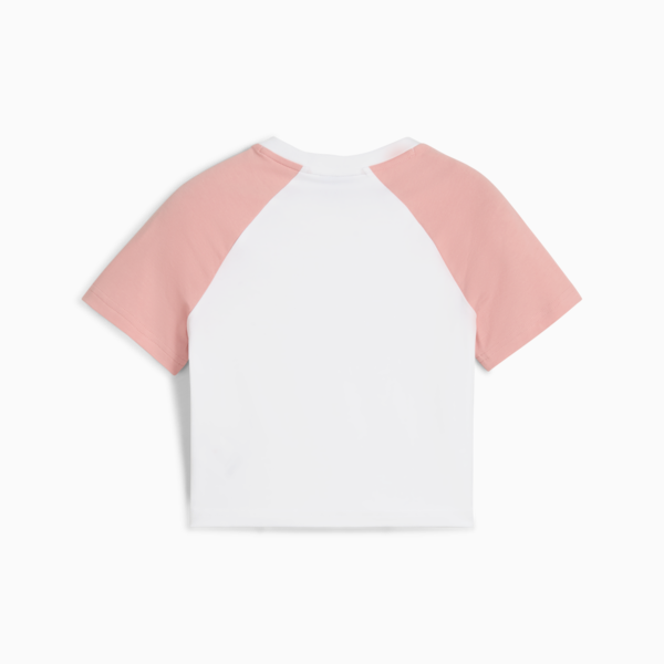 BUTTERFLY VIBE Baby Tee Youth, PUMA White-Pink Fruit, large-ZAF