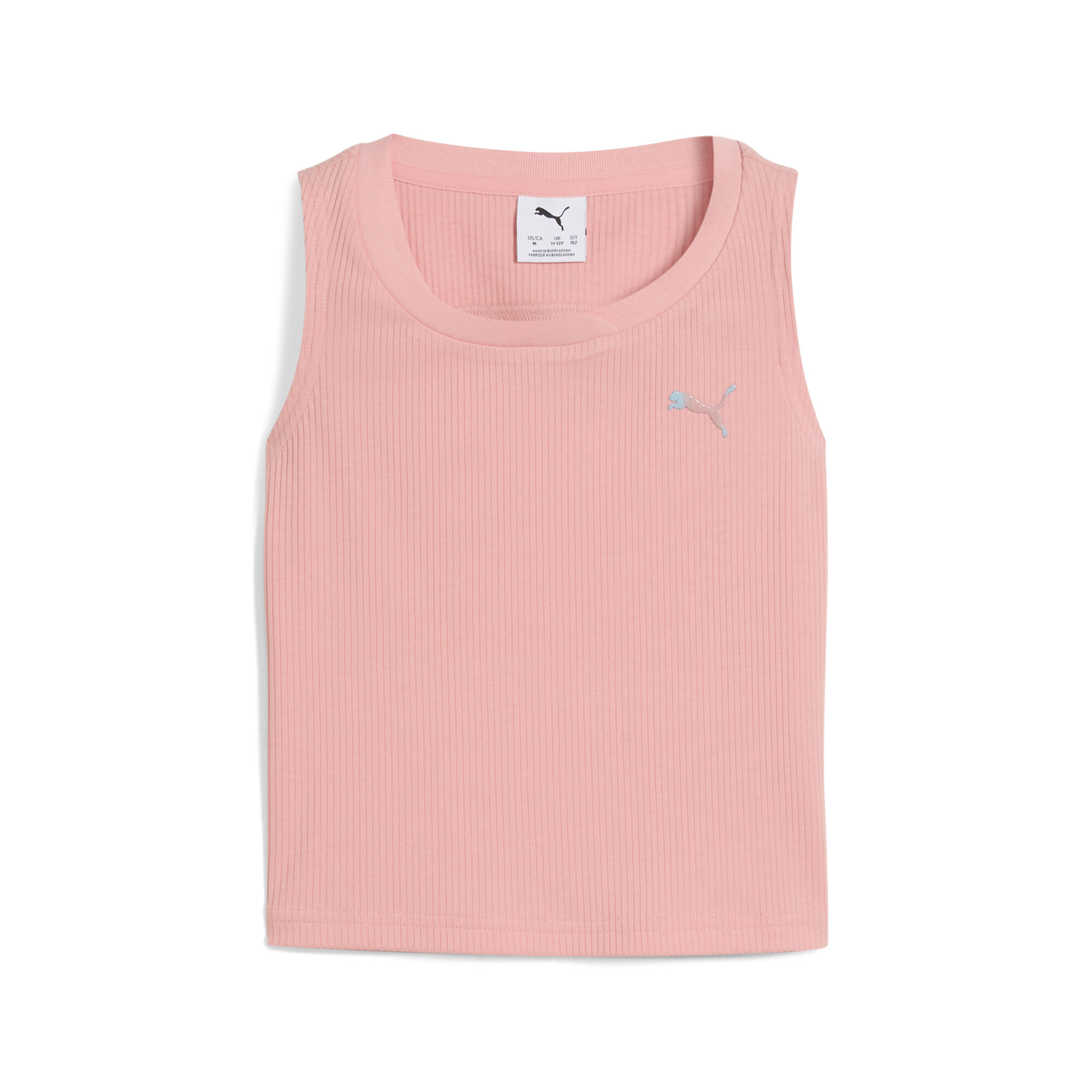 Puma Butterfly Vibe Big Kids' Ribbed Tank Top Shoes In Pink