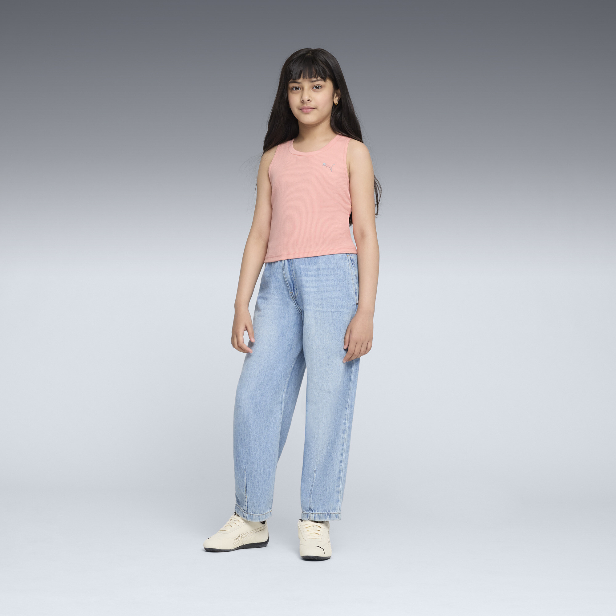 PUMA Butterfly Vibe Big Kids' Ribbed Tank Top - Picture 11 of 11