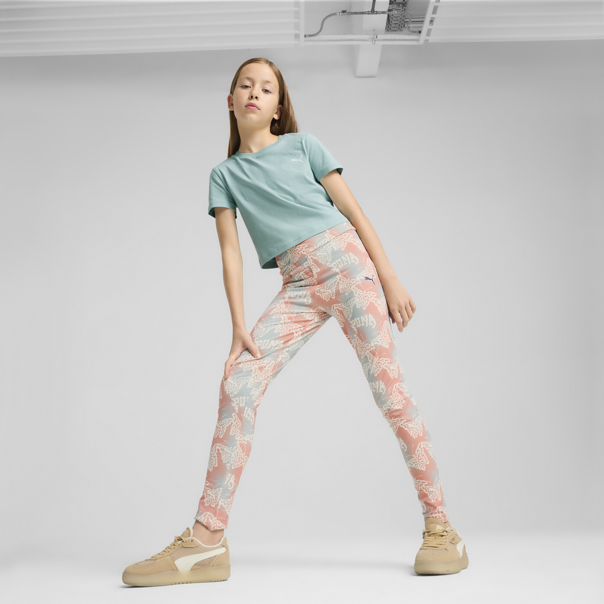 PUMA Butterfly Vibe Big Kids' High Waist Leggings - Picture 9 of 10