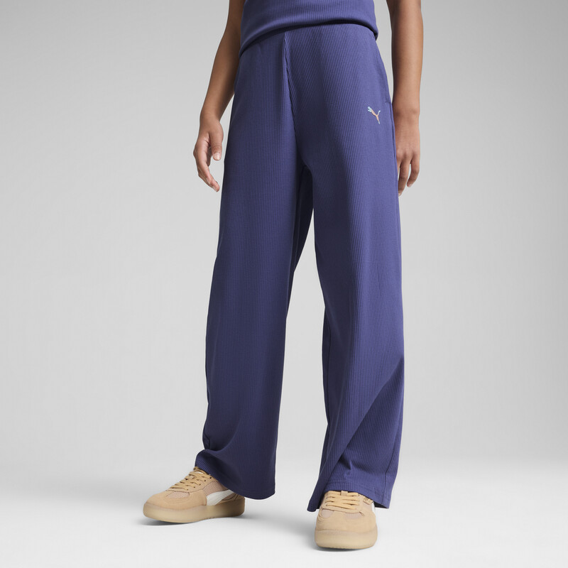 

PUMA BUTTERFLY VIBE Youth Relaxed Fit Ribbed Pants