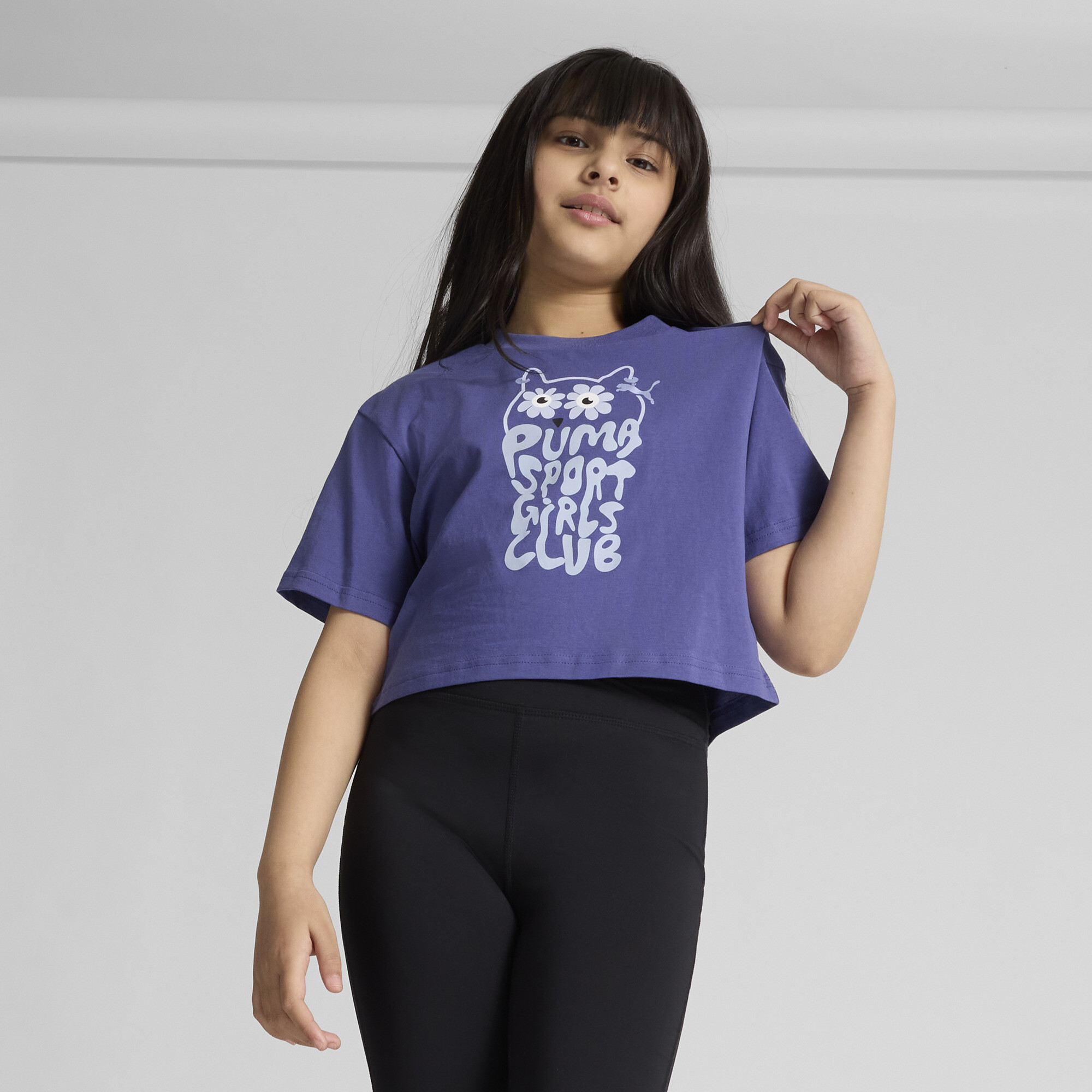 PUMA House of Graphics Big Kids' Short-Length Tee II - Picture 8 of 15