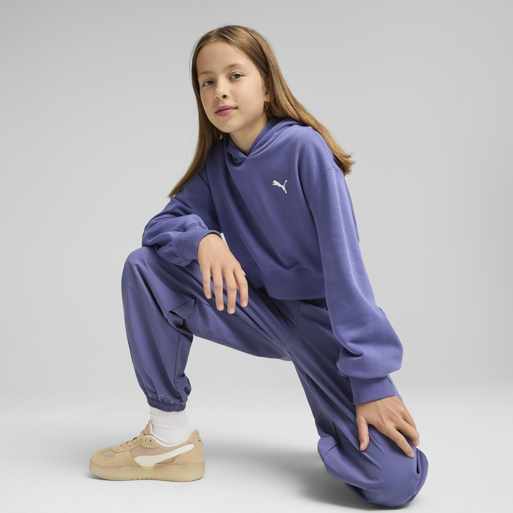 PUMA Wardrobe Essentials Big Kids' Short Length Hoodie - Picture 9 of 15