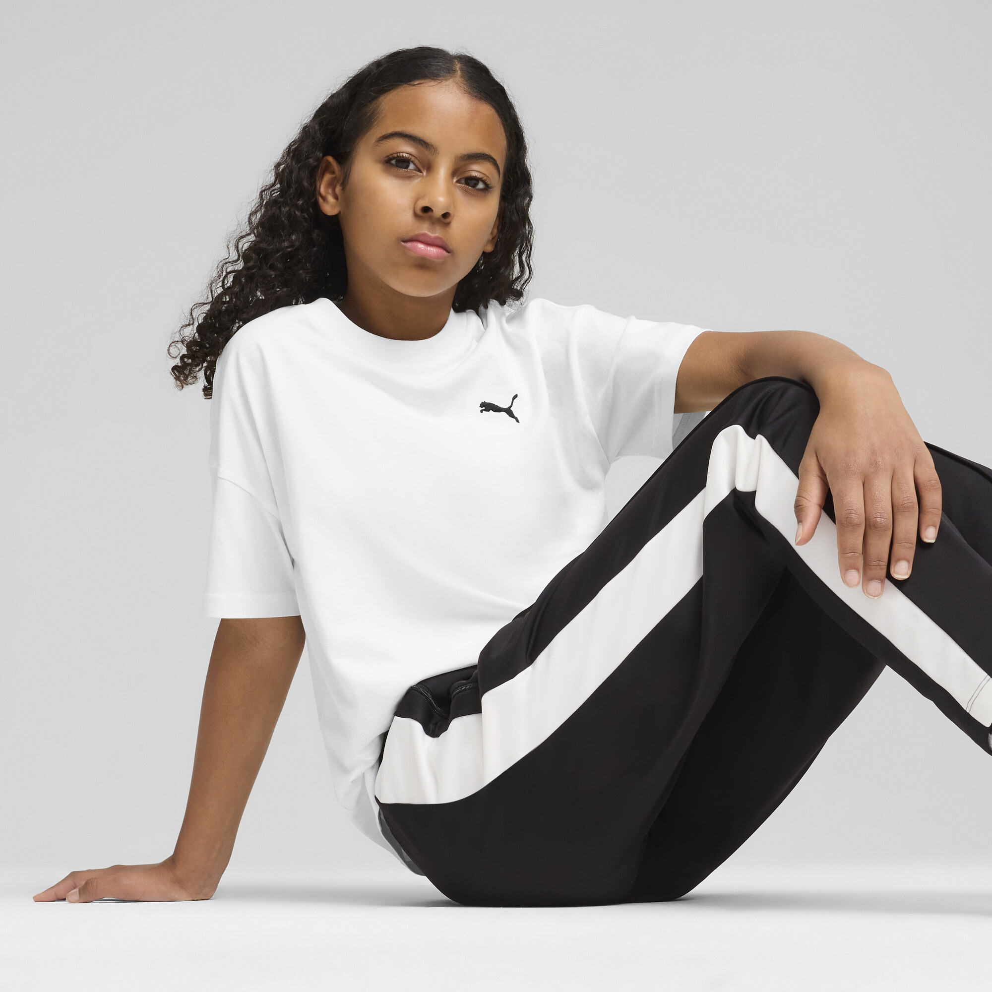 Puma Wardrobe Essentials Relaxed T-shirt Youth In White