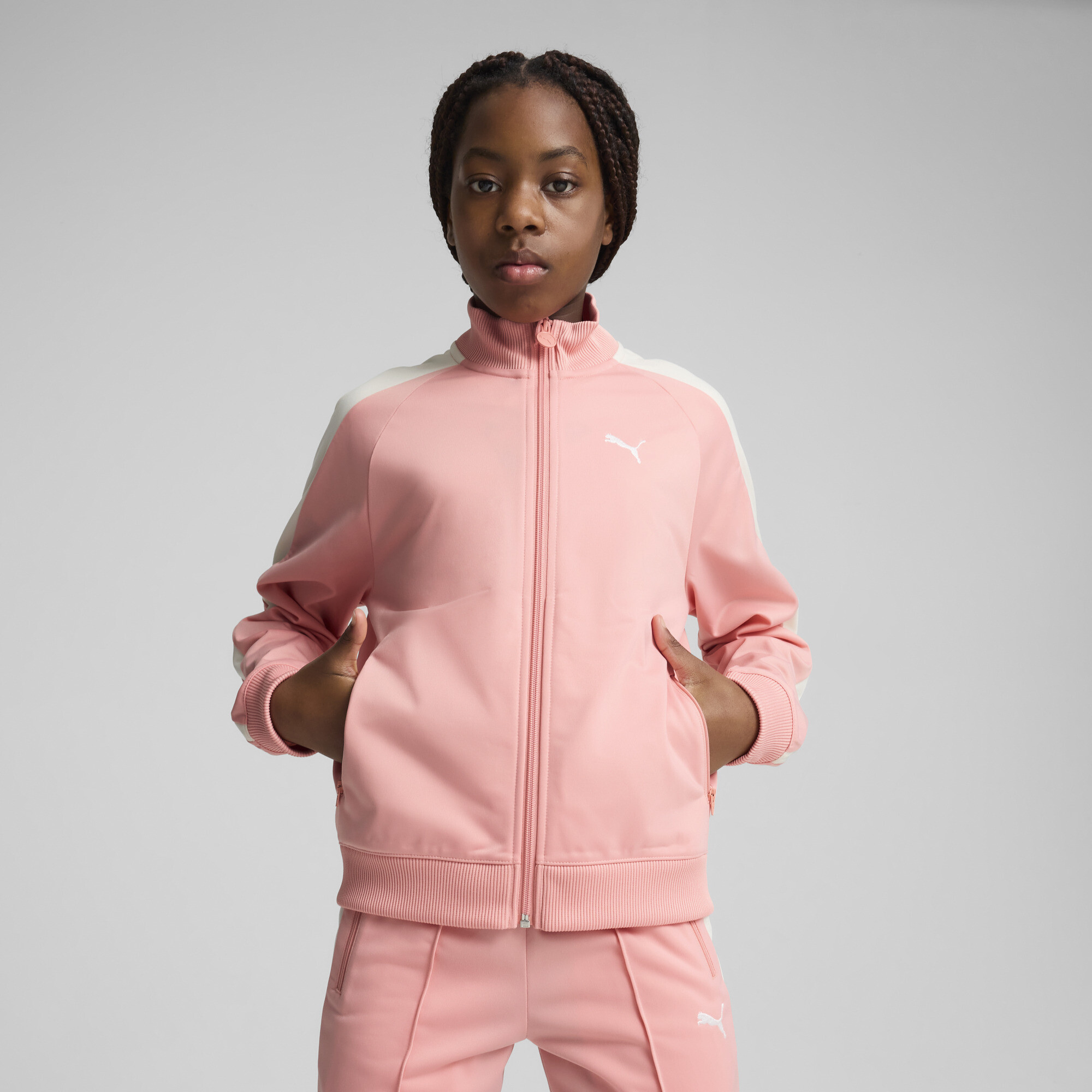 Puma T7 Always On Track Jacket Youth In Pink