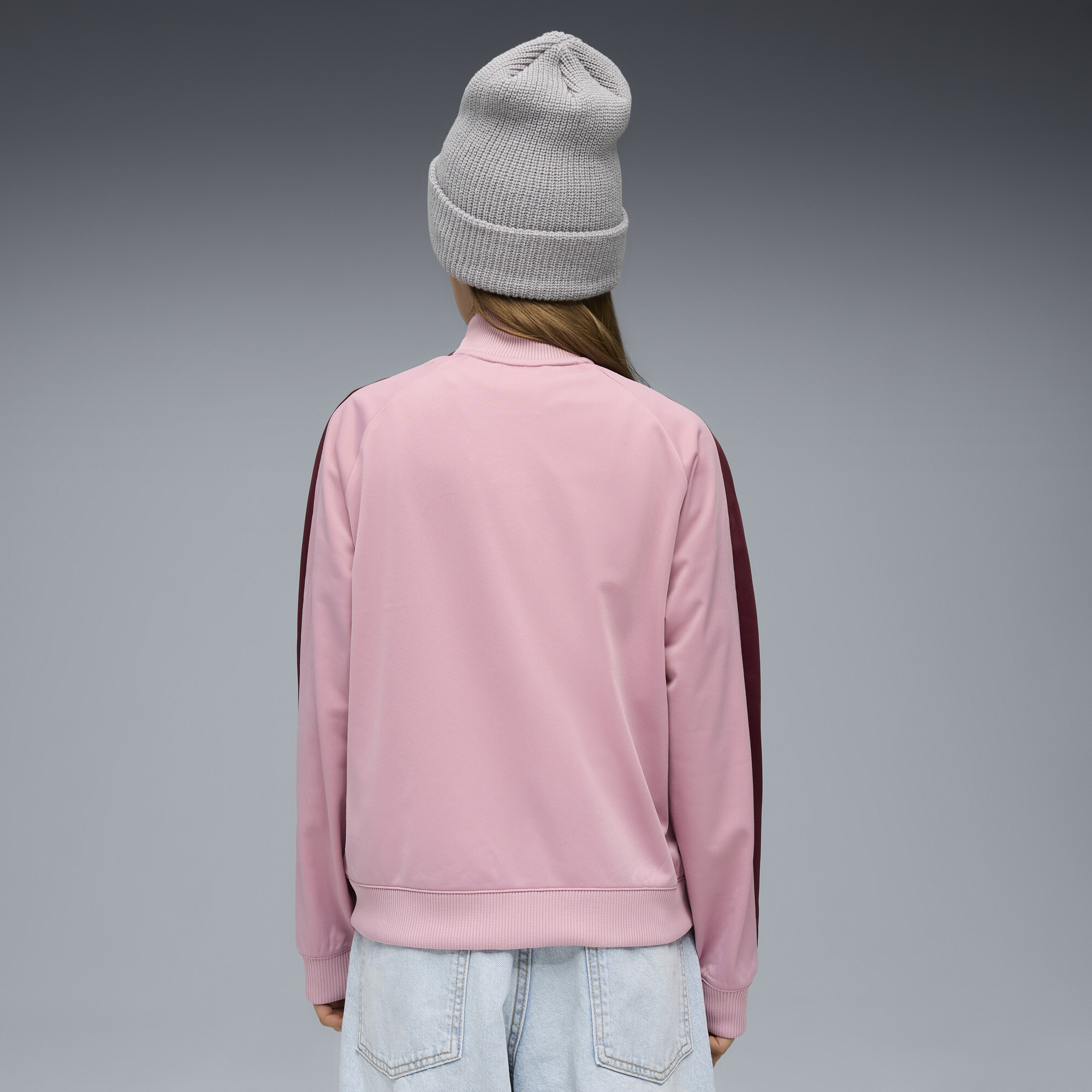 PUMA T7 ALWAYS ON trainingsjack voor Dames, Roze, Maat 15-16Y thumbnail 5