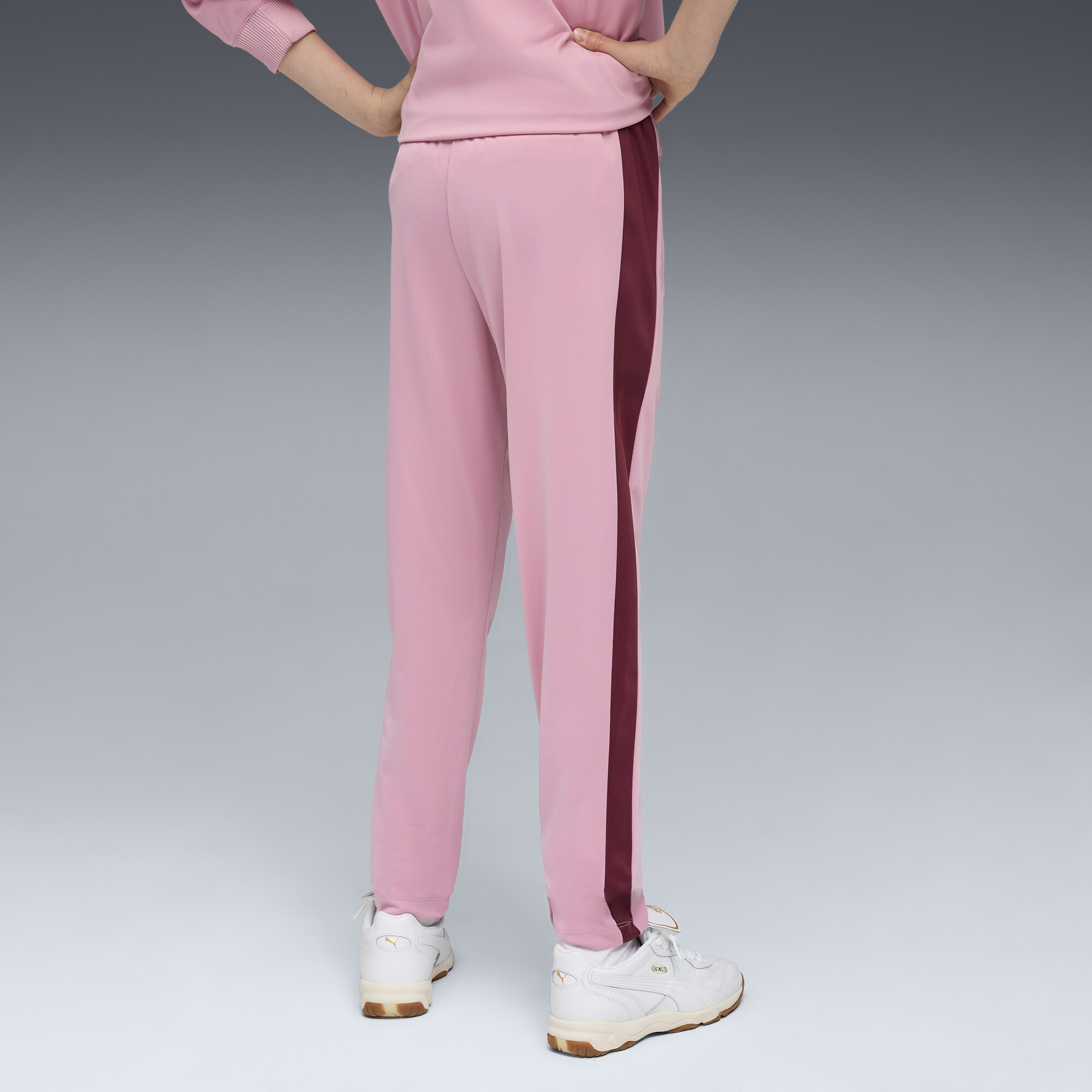 PUMA T7 ALWAYS ON slimfit trainingsbroek voor Dames, Roze, Maat 9-10Y thumbnail 3