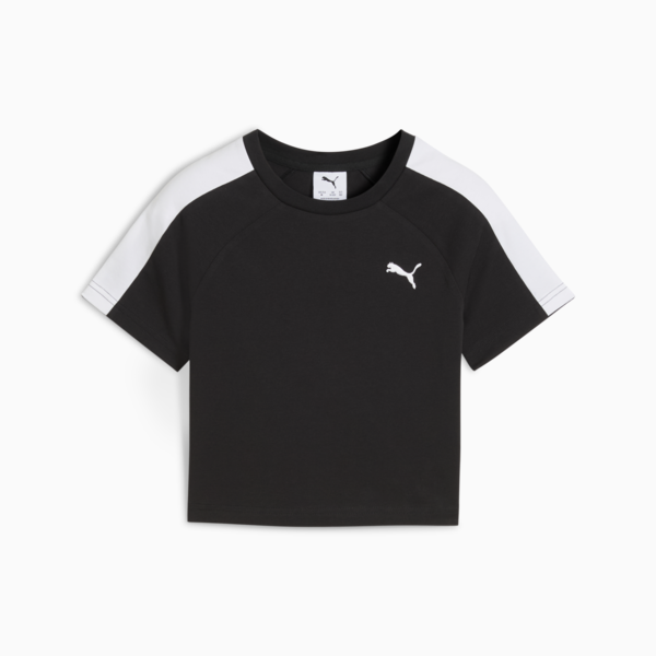 Playera corta T7 para adolescentes, PUMA Black, large-MEX