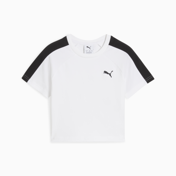Playera corta T7 para adolescentes, PUMA White, large-MEX