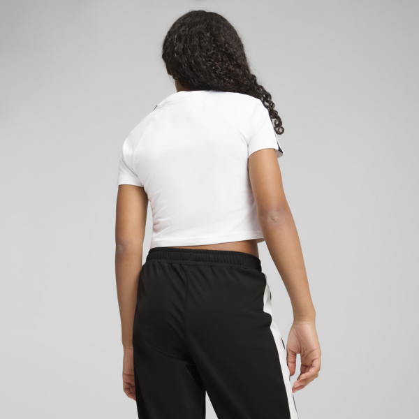 Playera corta T7 para adolescentes, PUMA White, large-MEX