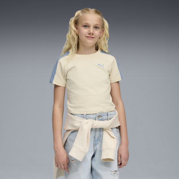 Playera corta T7 para adolescentes, Alpine Snow, large-MEX