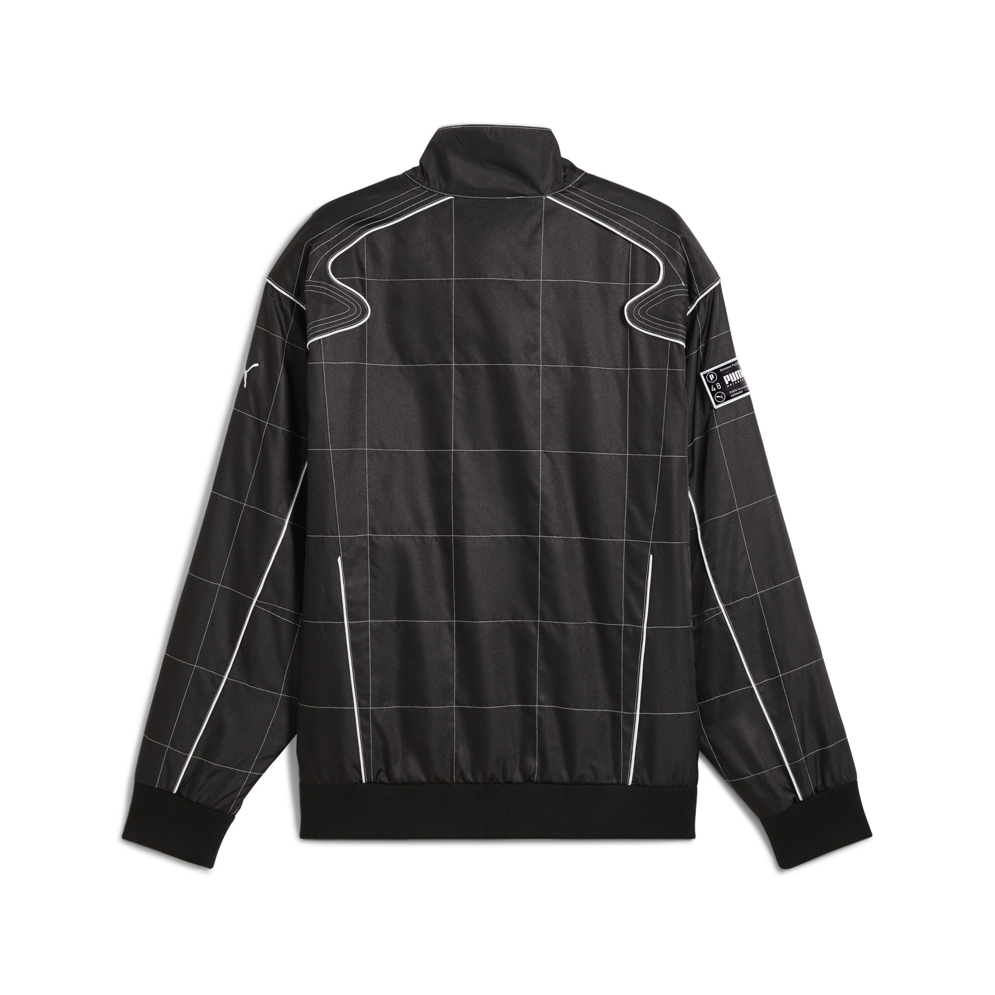 Puma ARCHIVE SEASONAL Relaxed Racer Jacket Unisex, Black, Size XL, Clothing