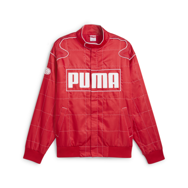 ★PUMA★ Archive Seasonal Relaxed Racer Jacket Red 62991411 #FAFAFA
