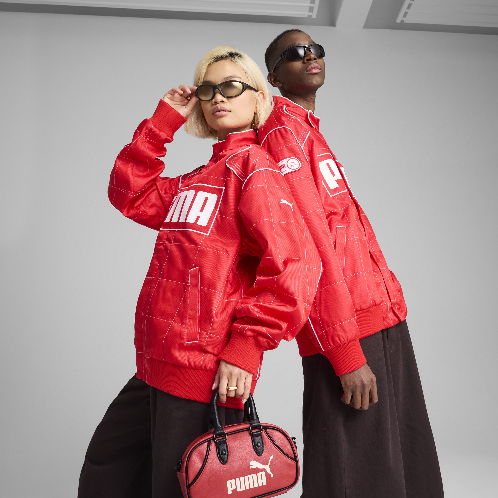 Jaqueta ARCHIVE SEASONAL Relaxed Racer Unissex | Vermelho