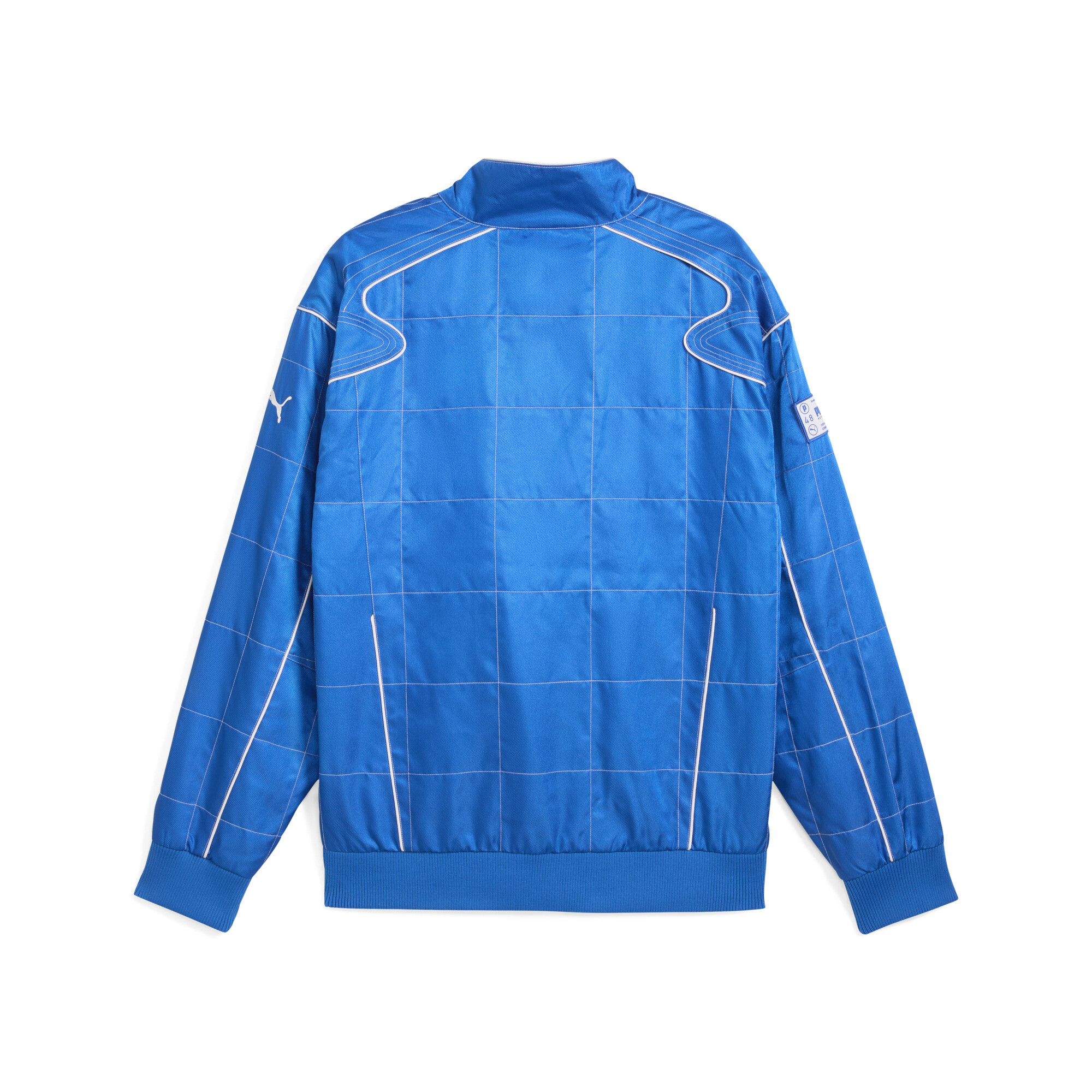 Puma ARCHIVE SEASONAL Relaxed Racer Jacket Unisex, Blue, Size XXS, Clothing