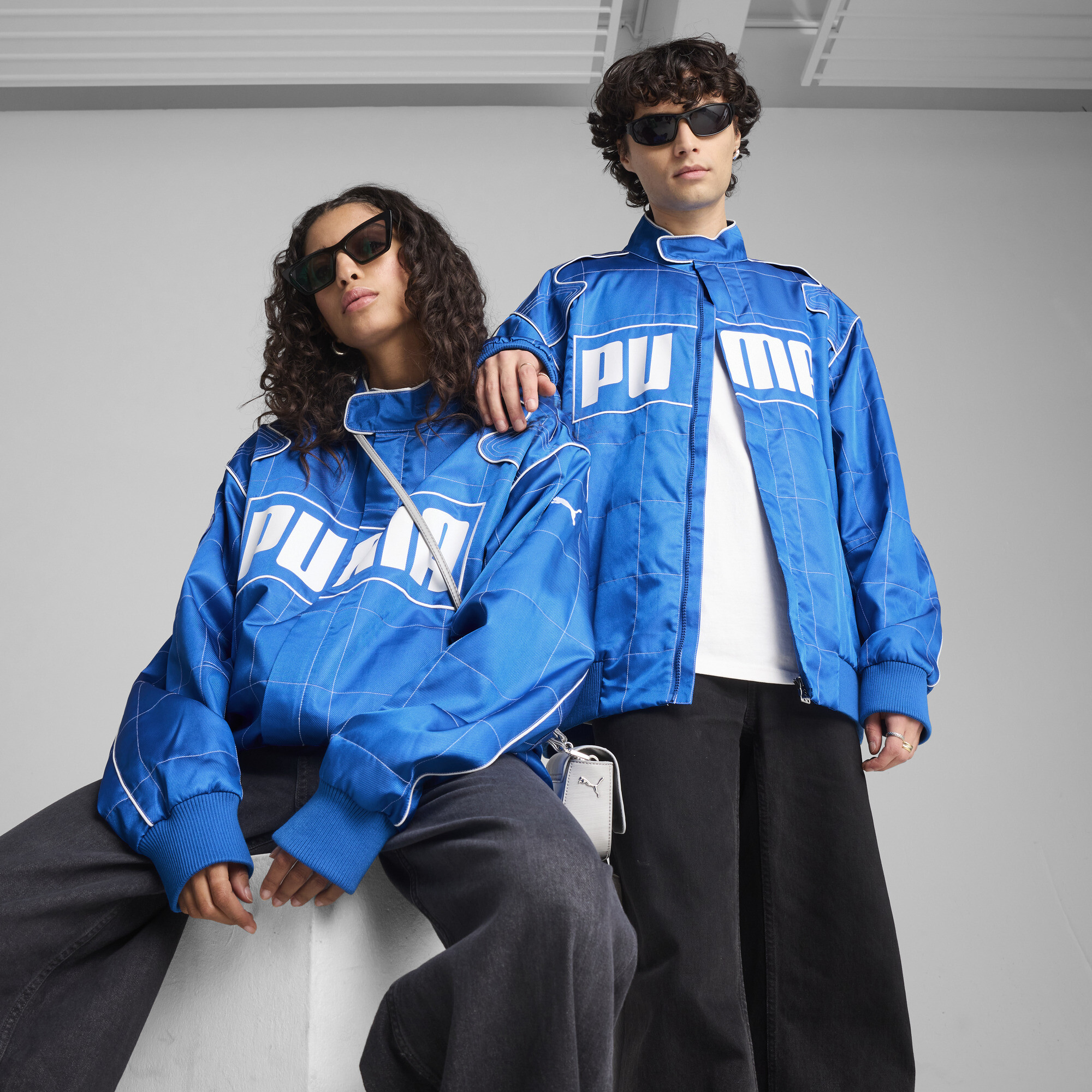 Puma Relaxed Racer Jacke Unisex | Mit Plain | Royal | Größe: XXS