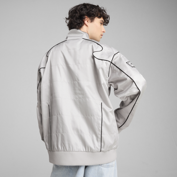 ARCHIVE SEASONAL Relaxed Racer Jacket Unisex, Glacial Gray, large-MEX