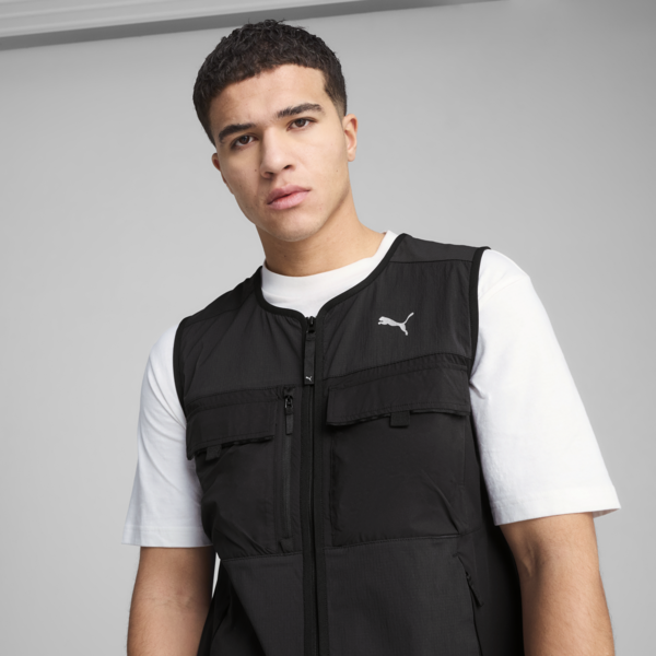 Chaleco cargo PUMATECH para hombre, PUMA Black, large-ARG