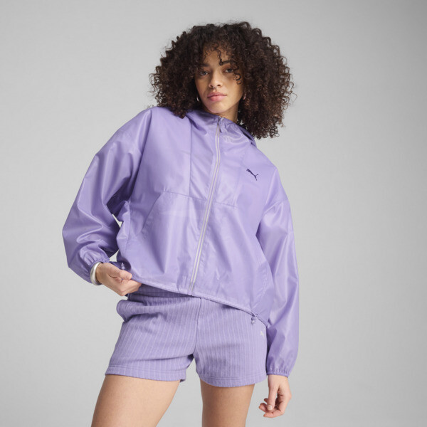 Campera PUMA rompeviento WARDROBE Essentials para Mujer En Lavender Alert