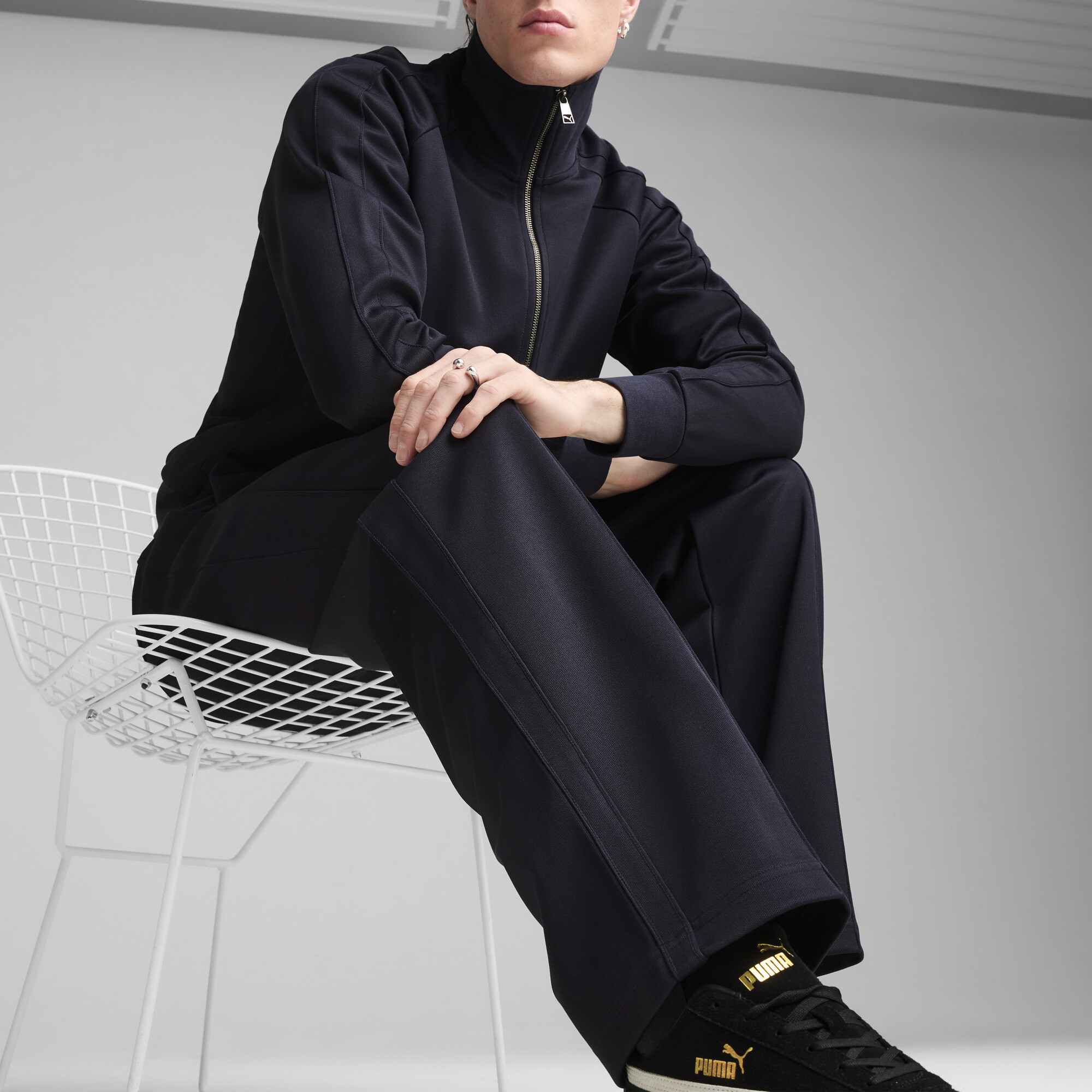 PUMA T7 trainingsbroek voor Heren, Blauw, Maat XXL thumbnail 4