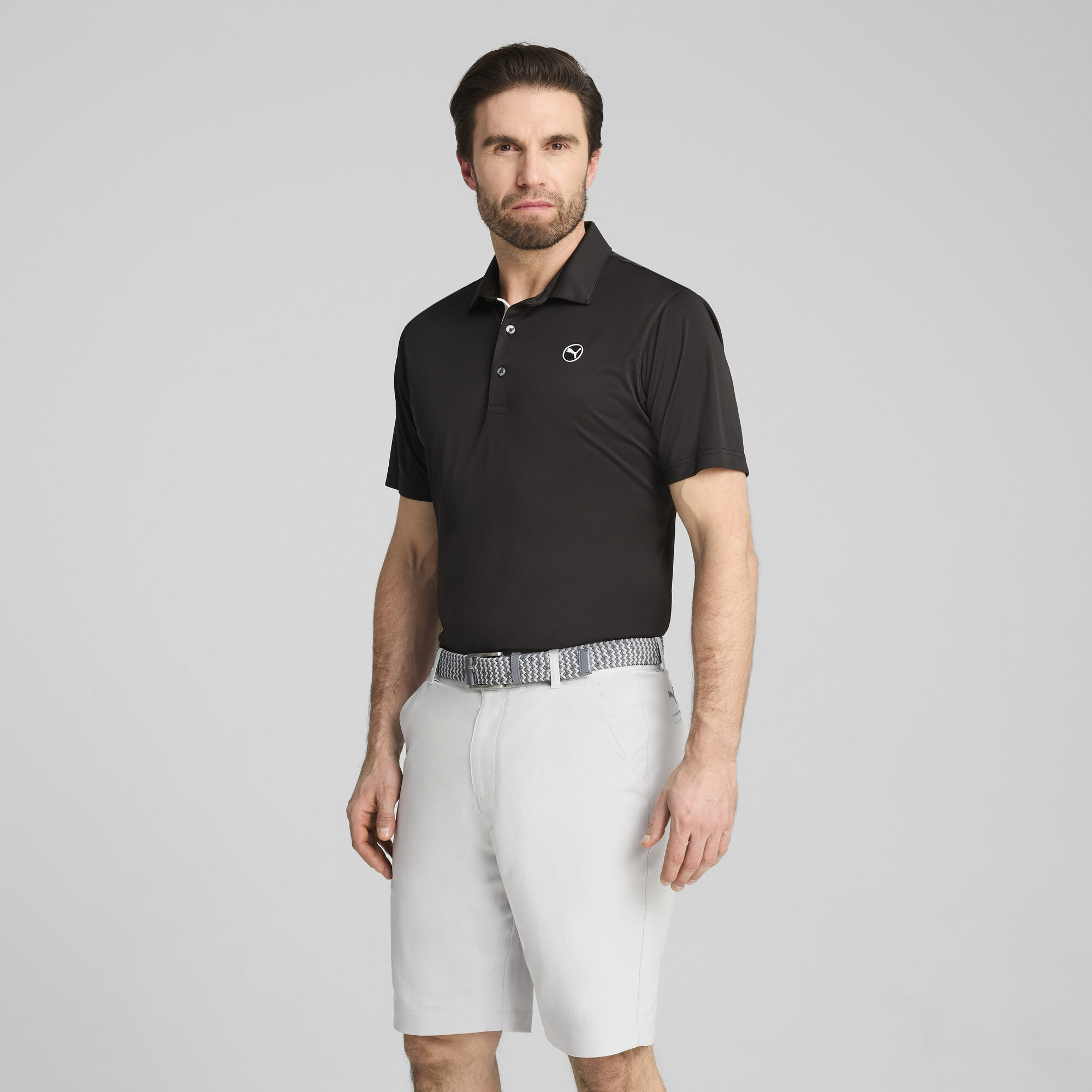 Puma Pure 2.0 Golf Polo Herren | Mit Plain | Black | Größe: XXL