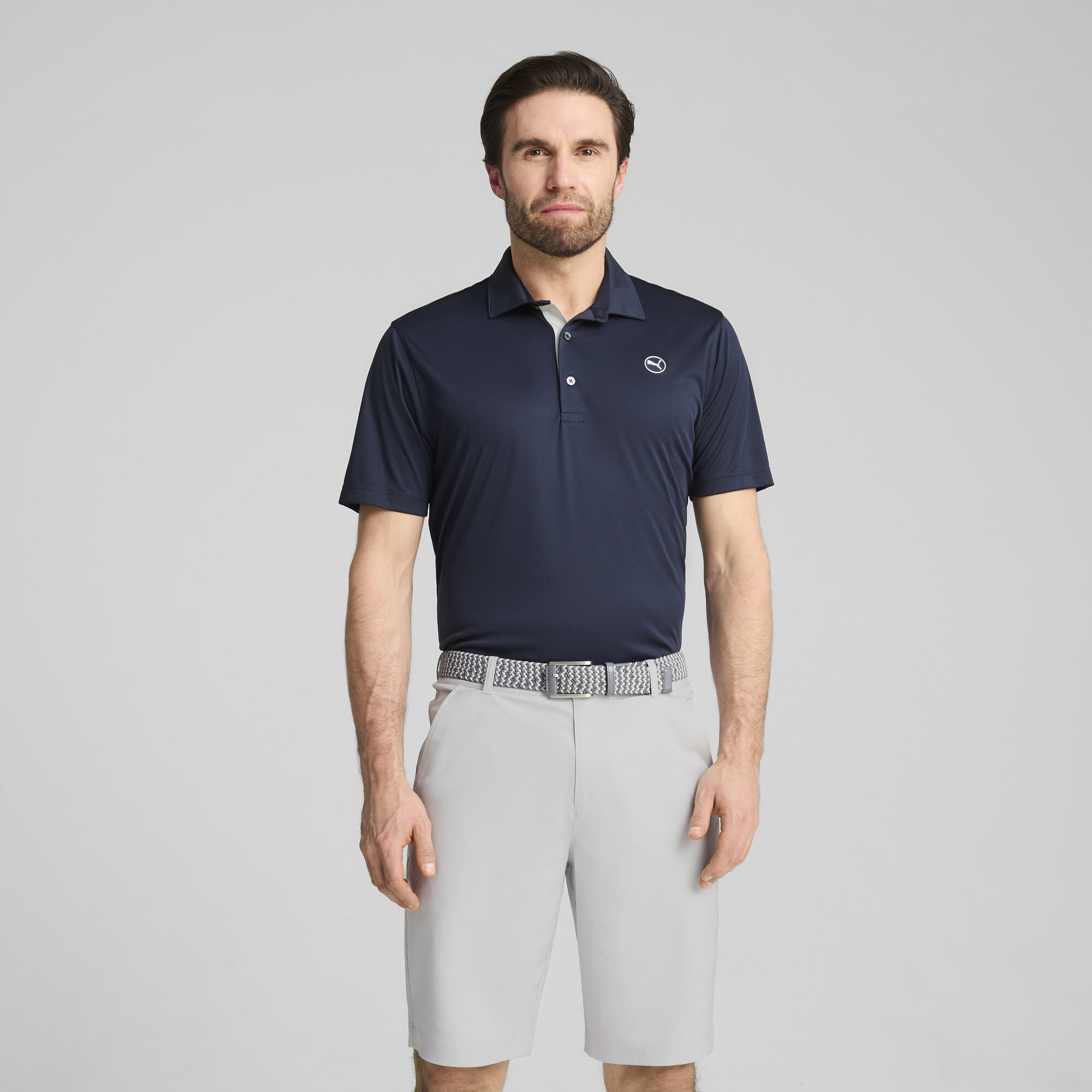 Puma Pure 2.0 Golf Polo Herren | Mit Plain | Deep Navy | Größe: XXL