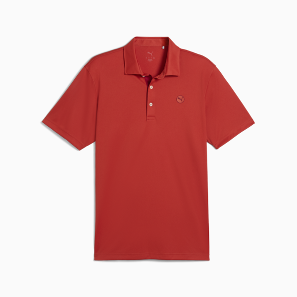 Pure 2.0 Golf Polo Men, Red Fire, large-ZAF