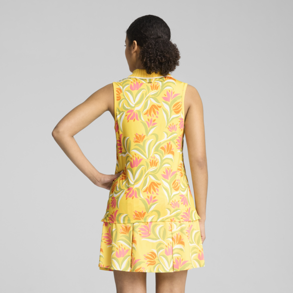 PUMA x DANI DAZEY Sleeveless Golf Polo Women, Sunny Yellow, large-ZAF