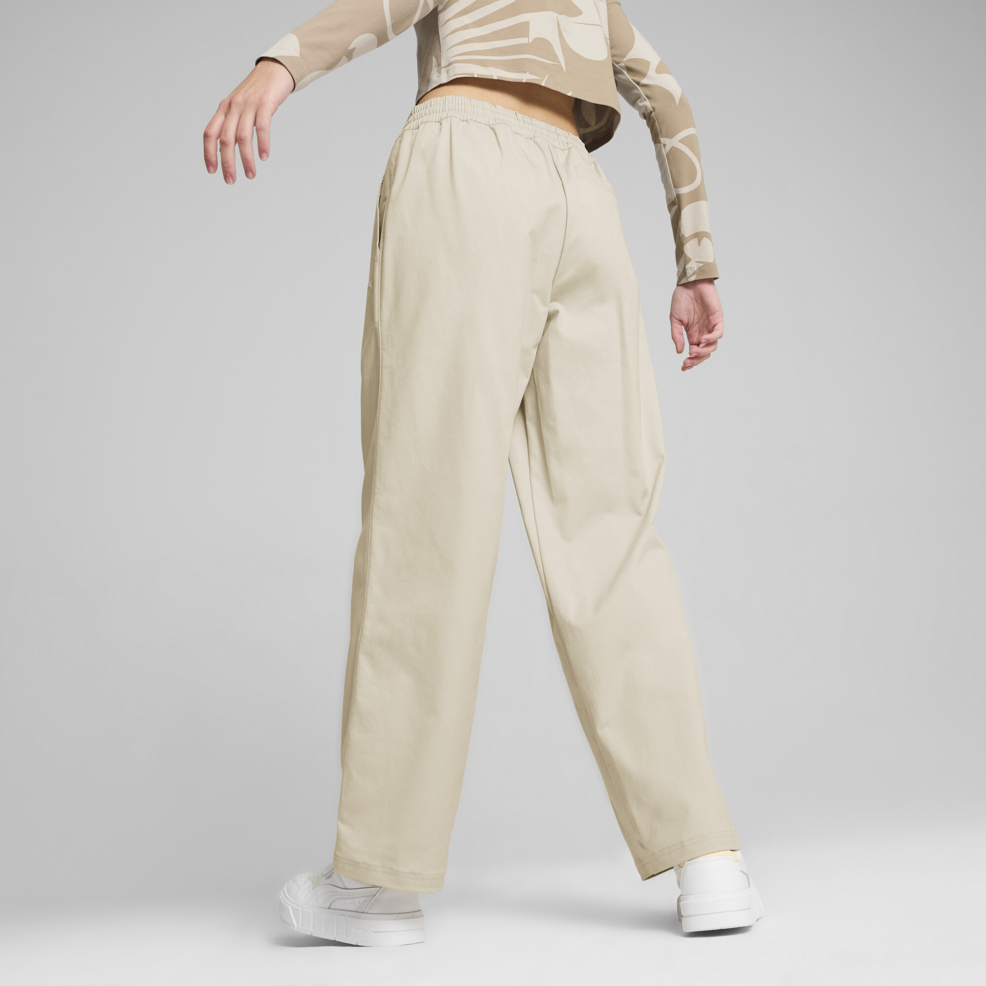 Puma CLASSICS Artisanal Pants Unisex, Beige, Size S, Clothing