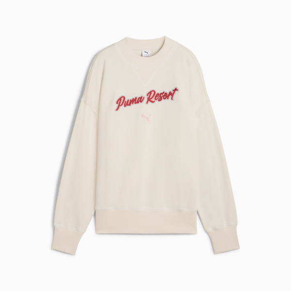 PREMIUM ESS Oversized Graphic Crew Women, Alpine Snow, large-ZAF