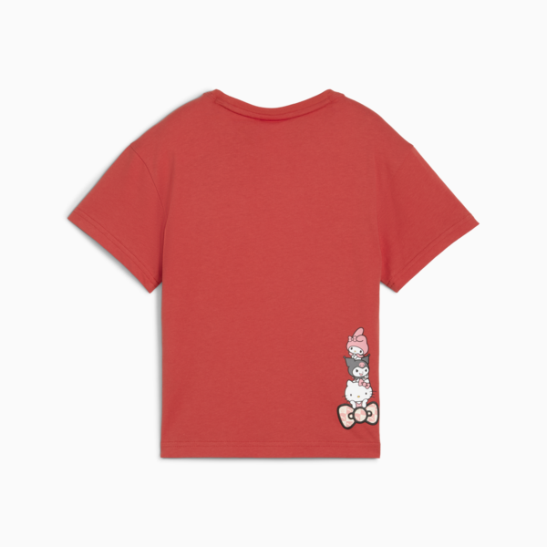 Playera para niñas holgada PUMA x HELLO KITTY, Red Fire, large-MEX