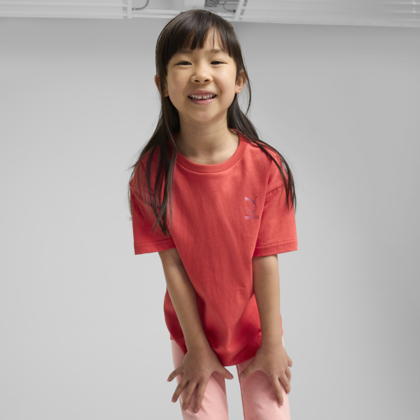 Playera para niñas holgada PUMA x HELLO KITTY, Red Fire, large-MEX
