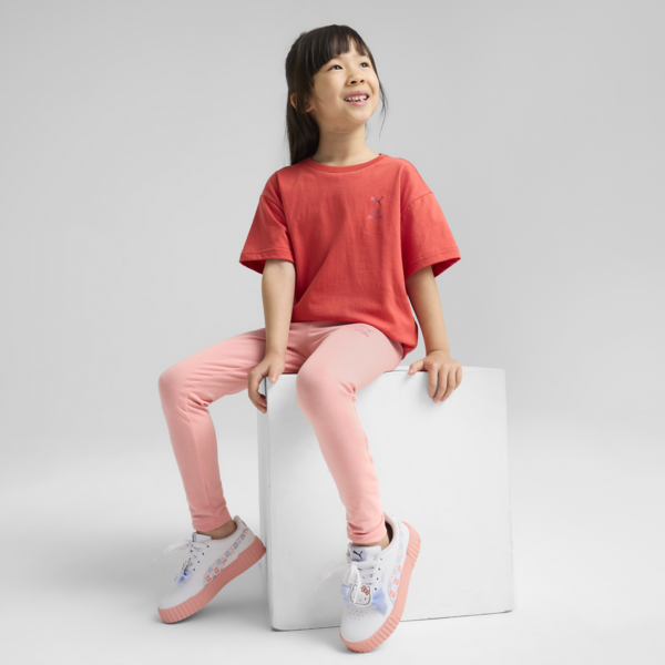 Playera para niñas holgada PUMA x HELLO KITTY, Red Fire, large-MEX