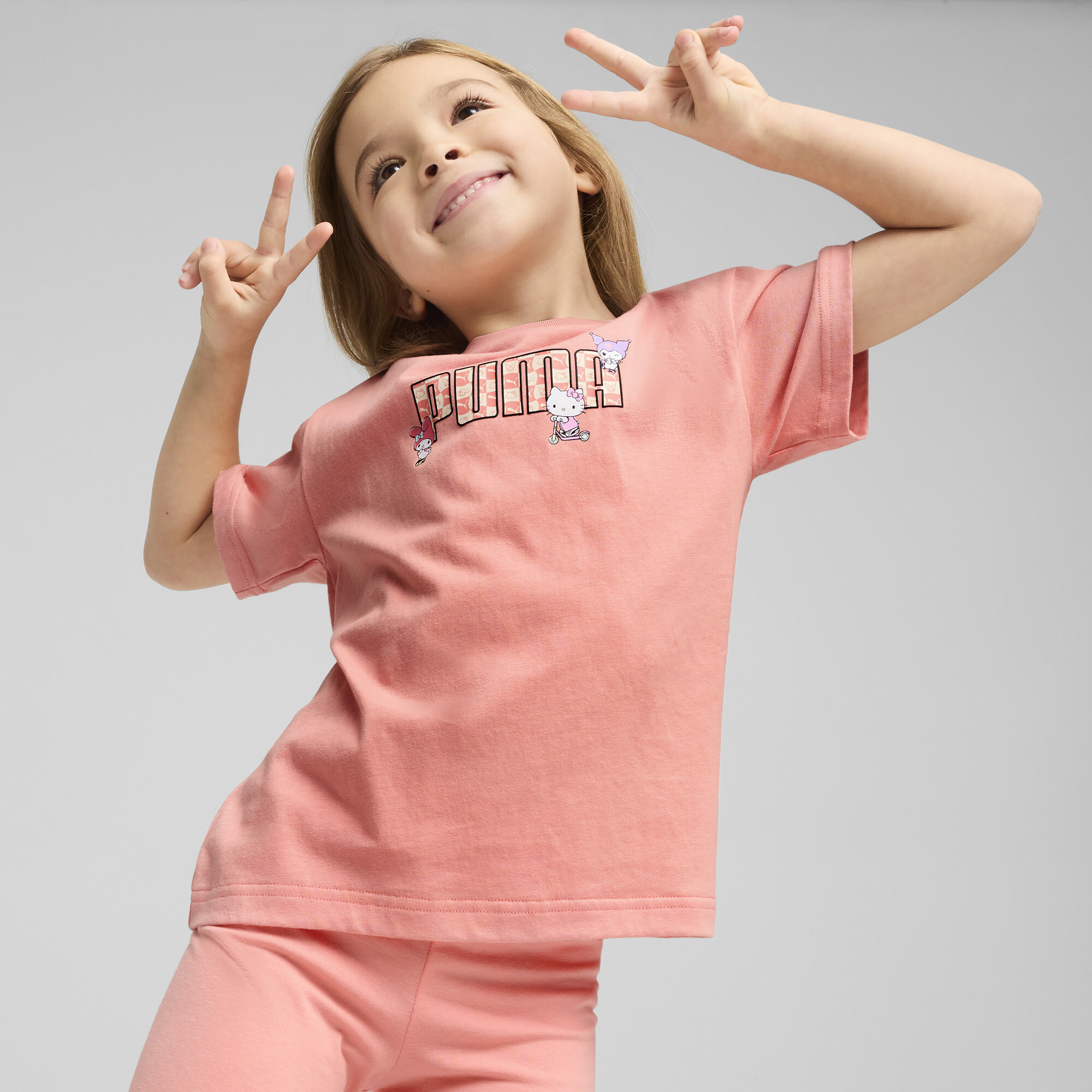 Puma x HELLO KITTY AND FRIENDS Relaxed Graphic T-Shirt Kinder | Mit Print | Pink Fruit | Größe: 4-5Y