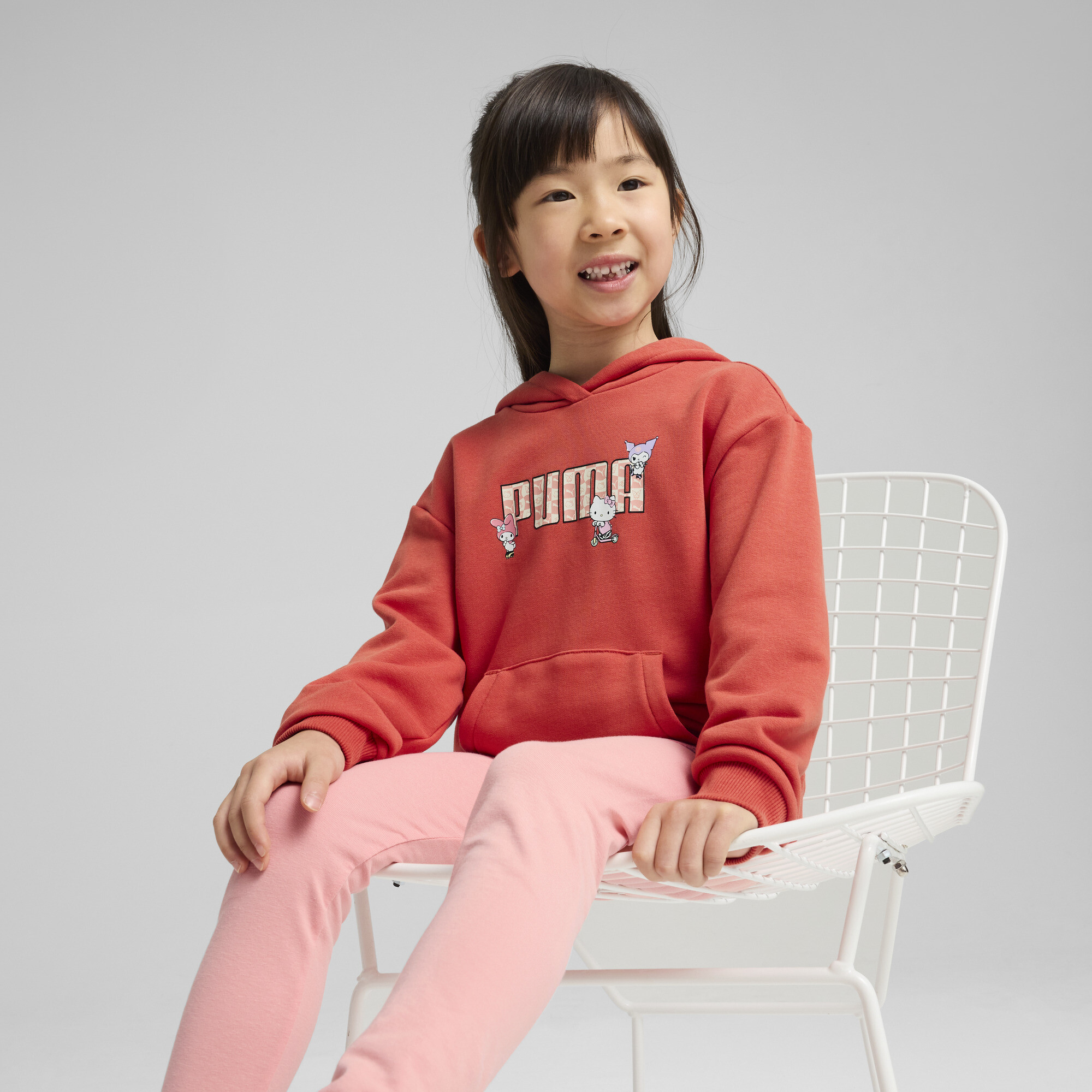 Puma x HELLO KITTY AND FRIENDS Relaxed Hoodie Kinder | Mit Print | Red Fire | Größe: 4-5Y