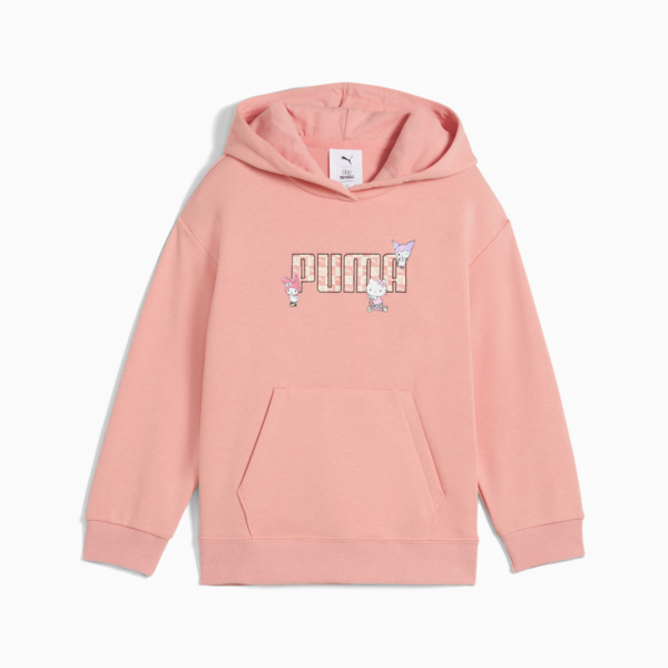 PUMA x HELLO KITTY AND FRIENDS Relaxed Hoodie Kids, Pink Fruit, large-MEX