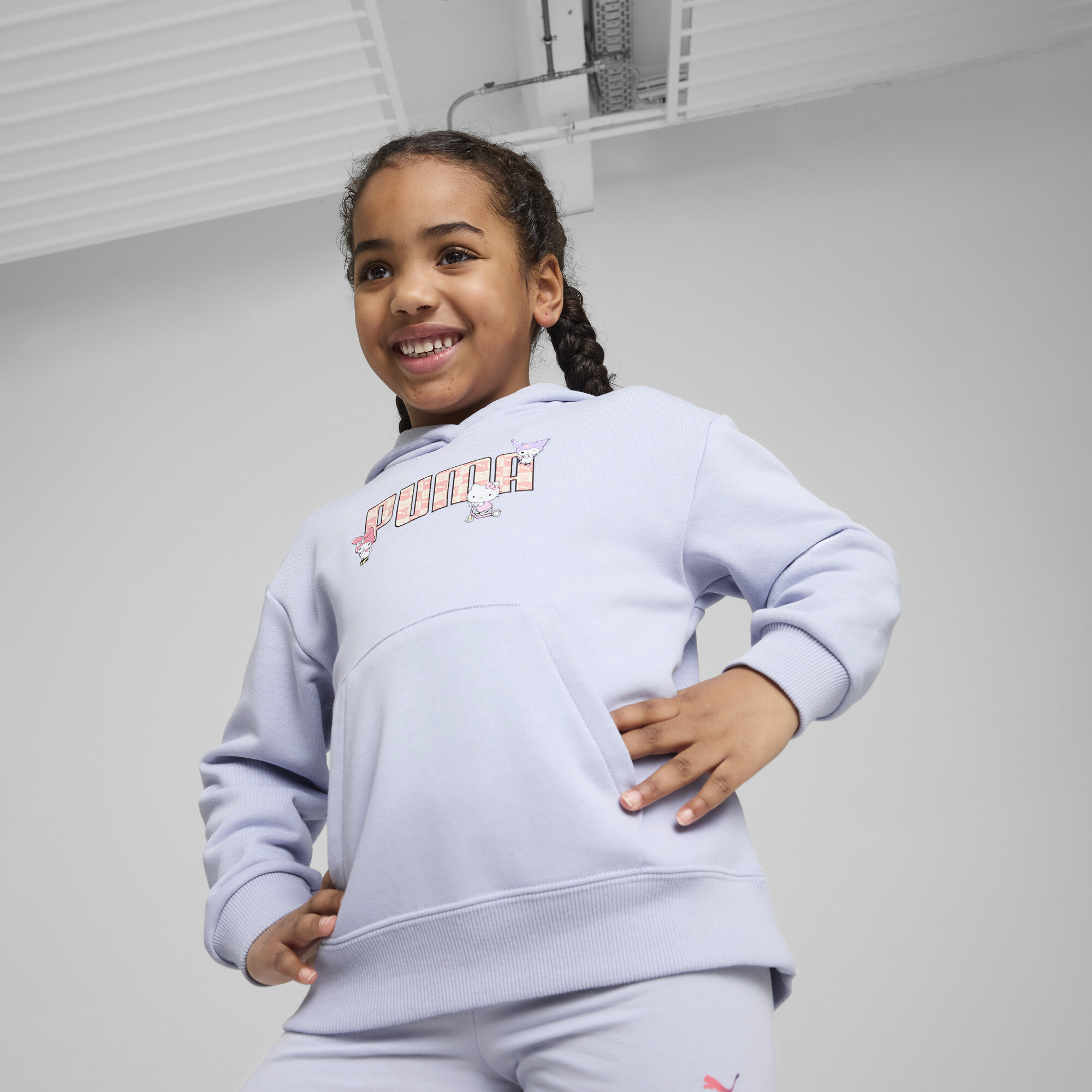 PUMA x HELLO KITTY® & FRIENDS Little Kids' Relaxed Hoodie - Picture 8 of 10