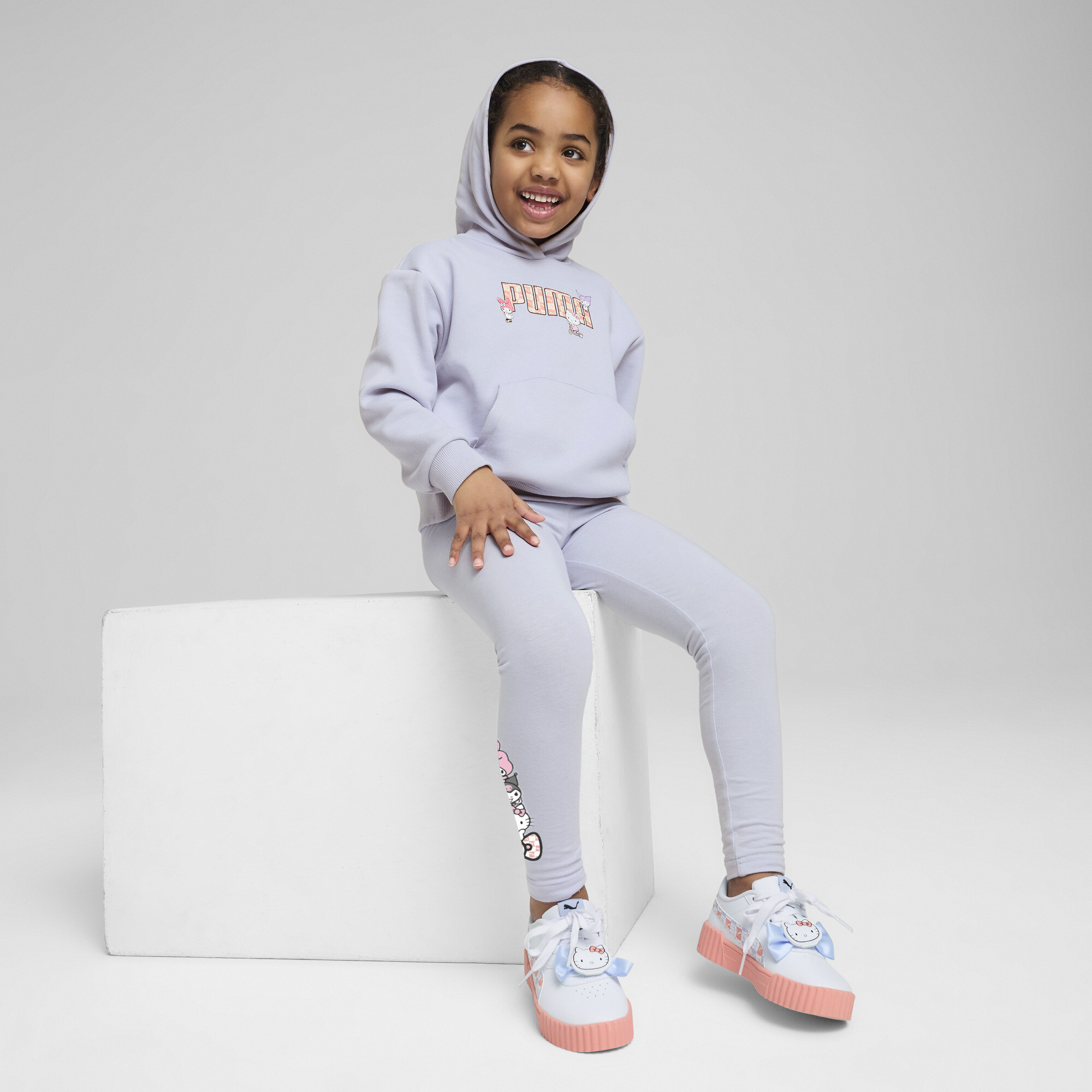 PUMA x HELLO KITTY® & FRIENDS Little Kids' Relaxed Hoodie - Picture 9 of 10