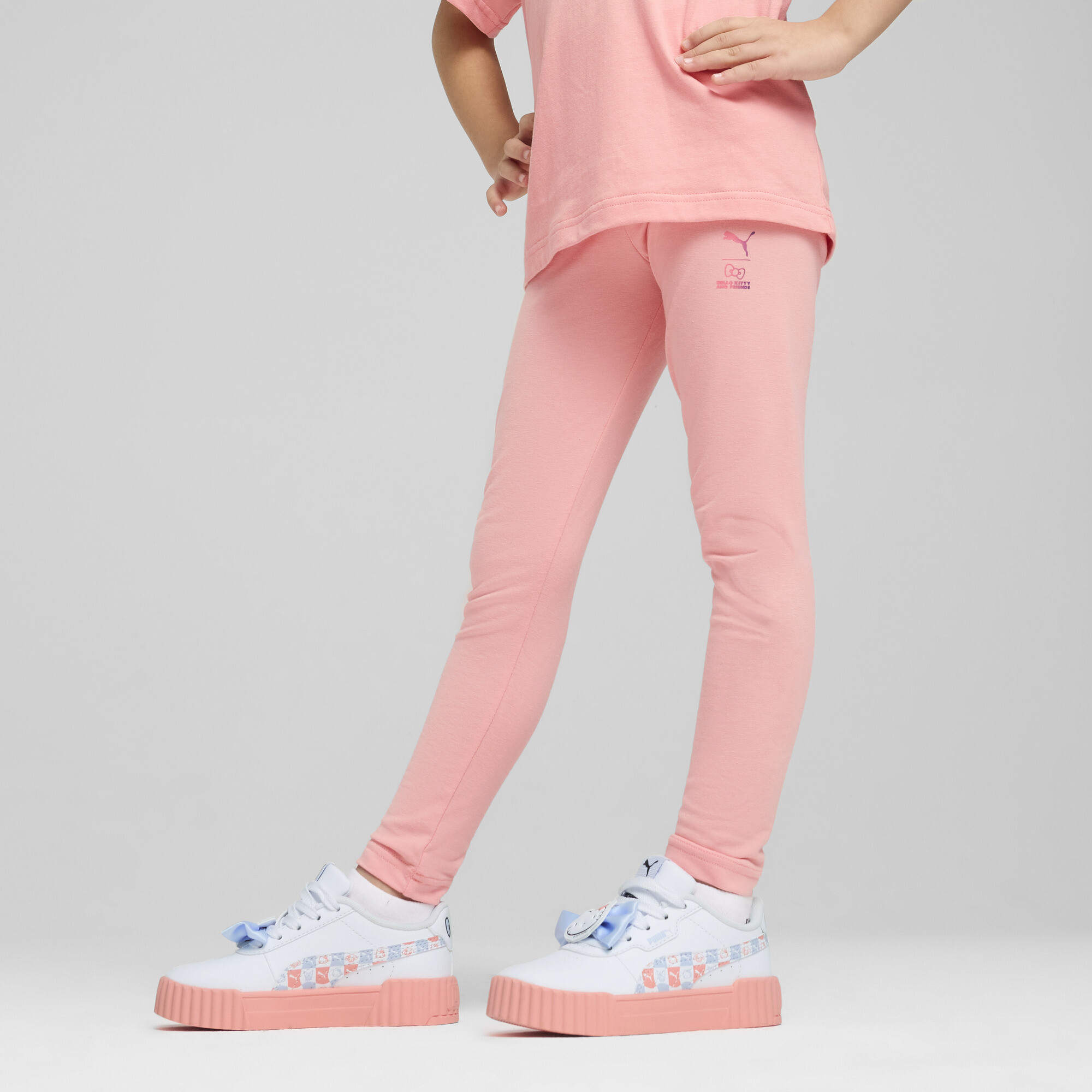 Puma x HELLO KITTY AND FRIENDS Hochgeschnittene Leggings Kinder | Mit Print | Pink Fruit | Größe: 4-5Y