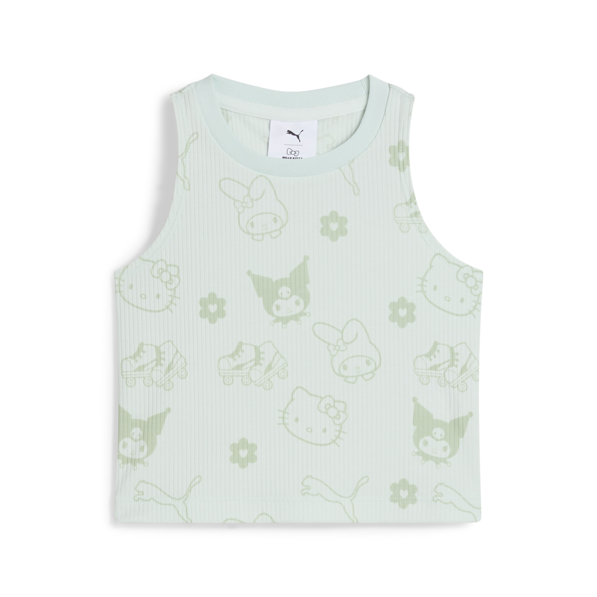 Puma x HELLO KITTY AND FRIENDS Geripptes Tanktop Kinder | Mit Other Pattern | Peaceful Blue | Größe: 6-7Y